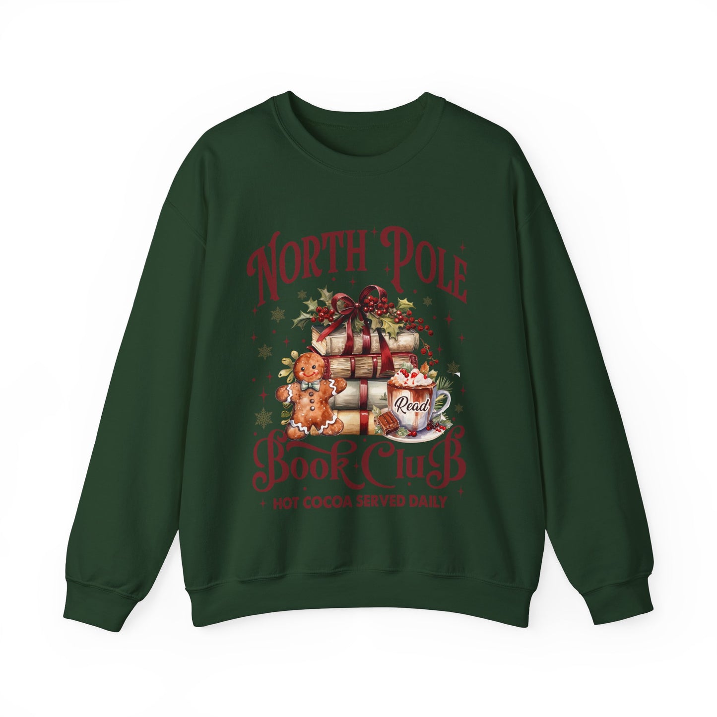 North Pole Book Club Unisex Heavy Blend™ Crewneck Sweatshirt - size S - 5X