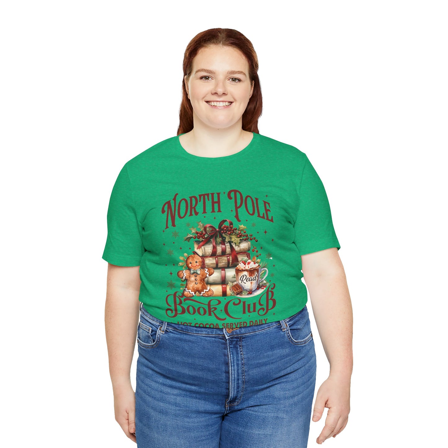 North Pole Book Club Unisex Jersey Short Sleeve Tee - sizes S - 3X