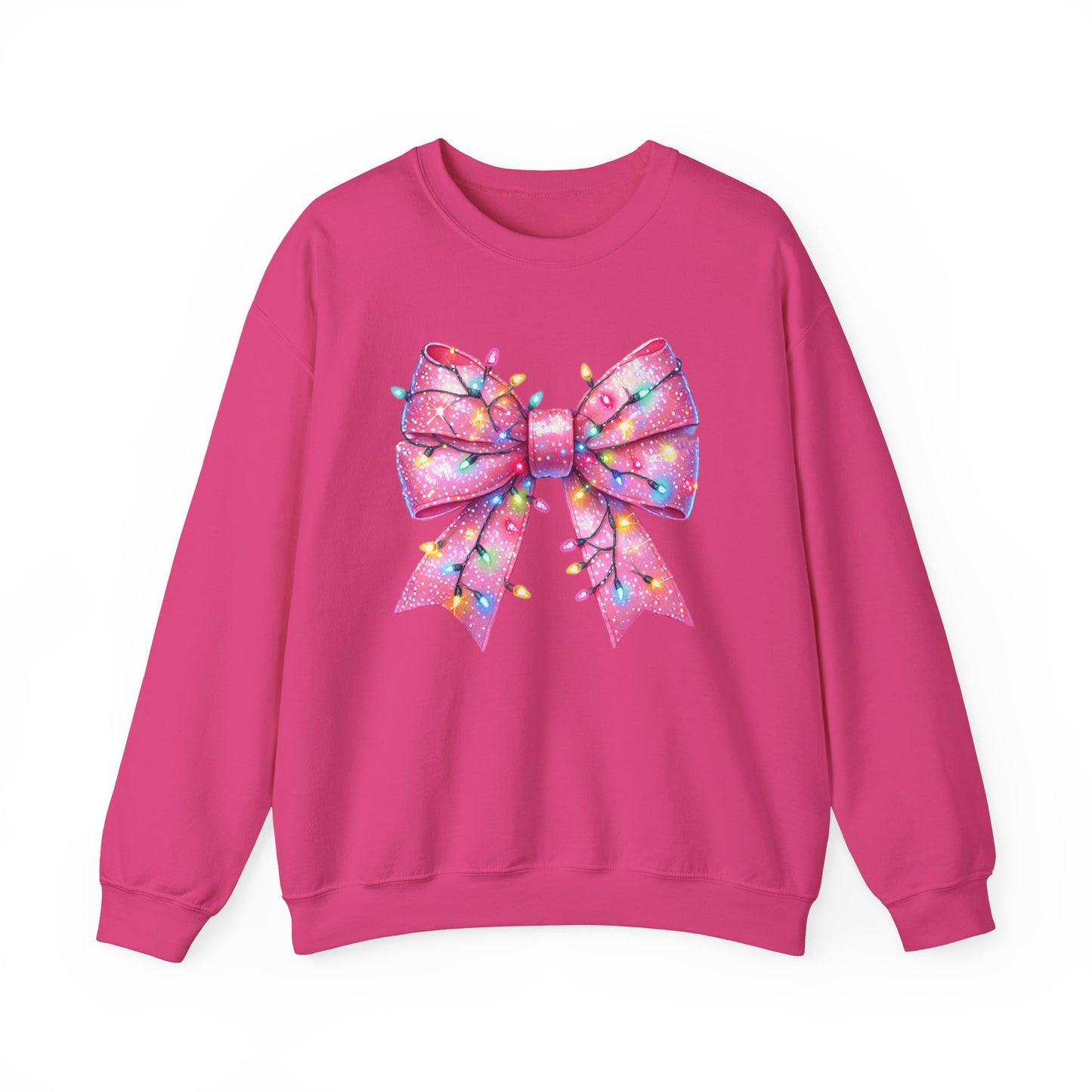 Big Pink Bow Unisex Heavy Blend™ Crewneck Sweatshirt - sizes S - 3X