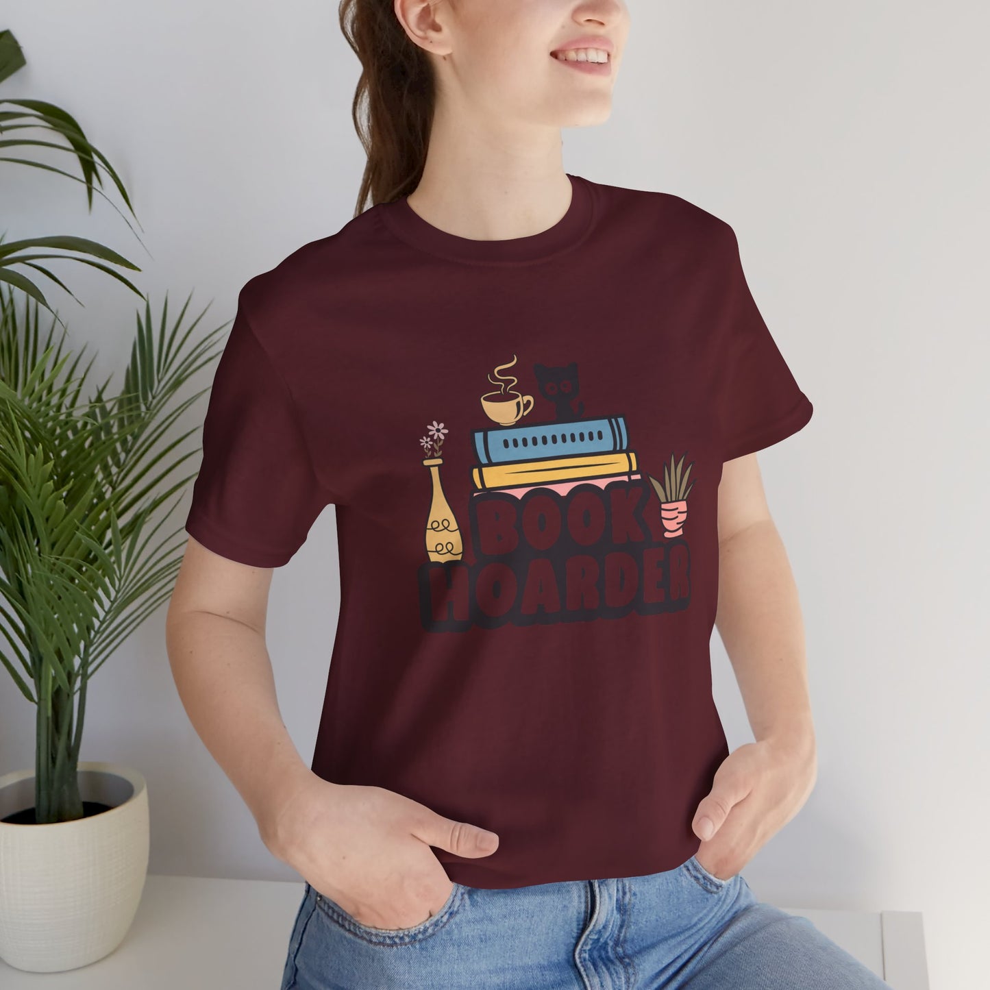 Book Hoarder Unisex Short Sleeve Tee - Sizes S - 3X