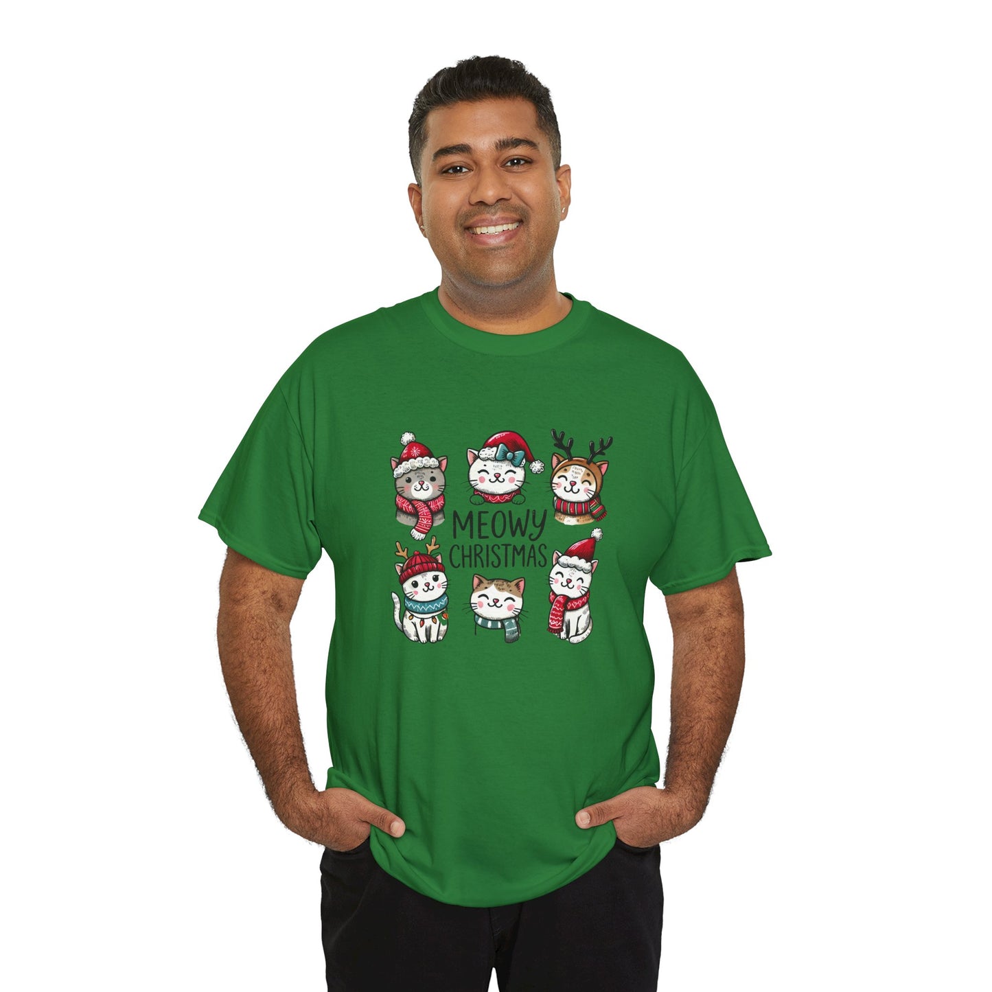 Meowy Christmas Unisex T-shirt - sizes S - 5X