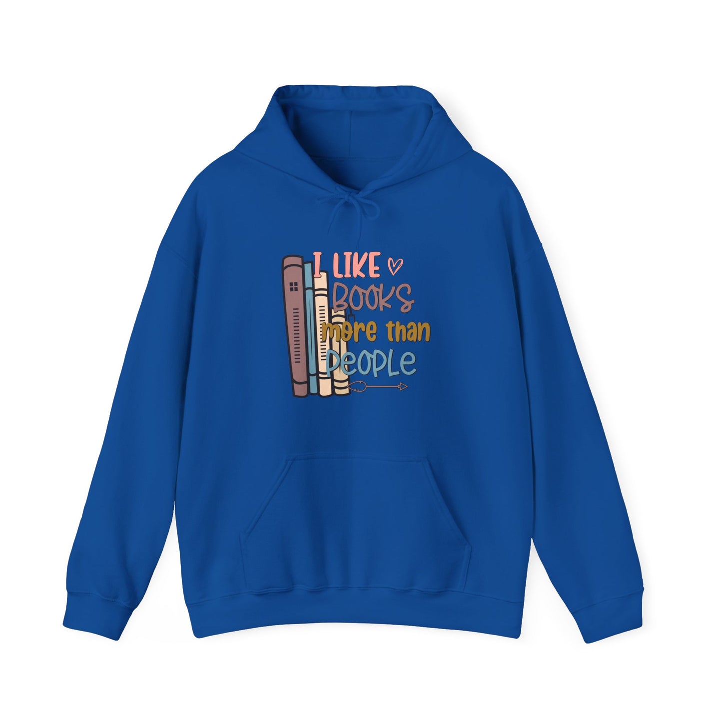 I like books more than people Unisex Heavy Blend™ Hooded Sweatshirt - sizes S - 3X