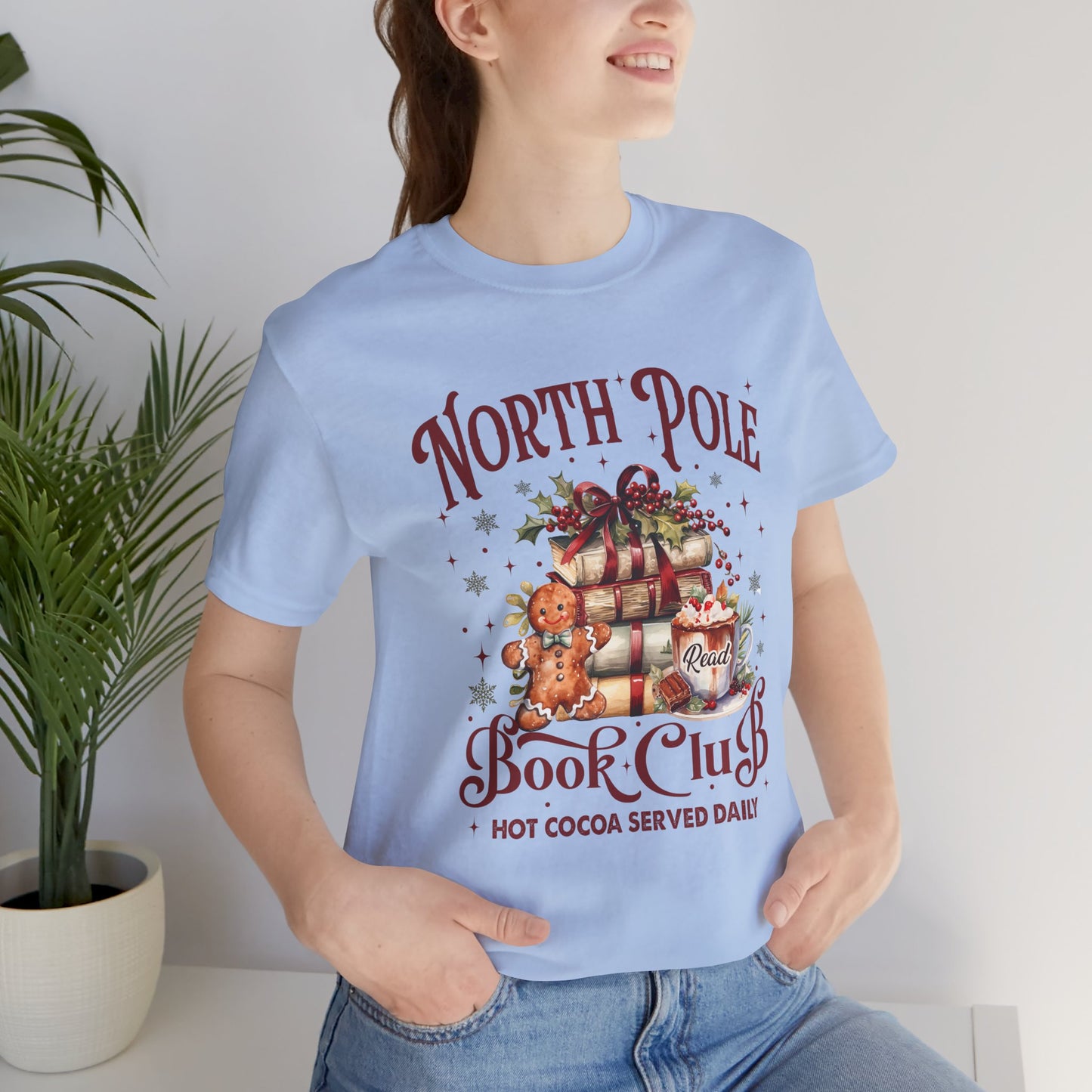 North Pole Book Club Unisex Jersey Short Sleeve Tee - sizes S - 3X