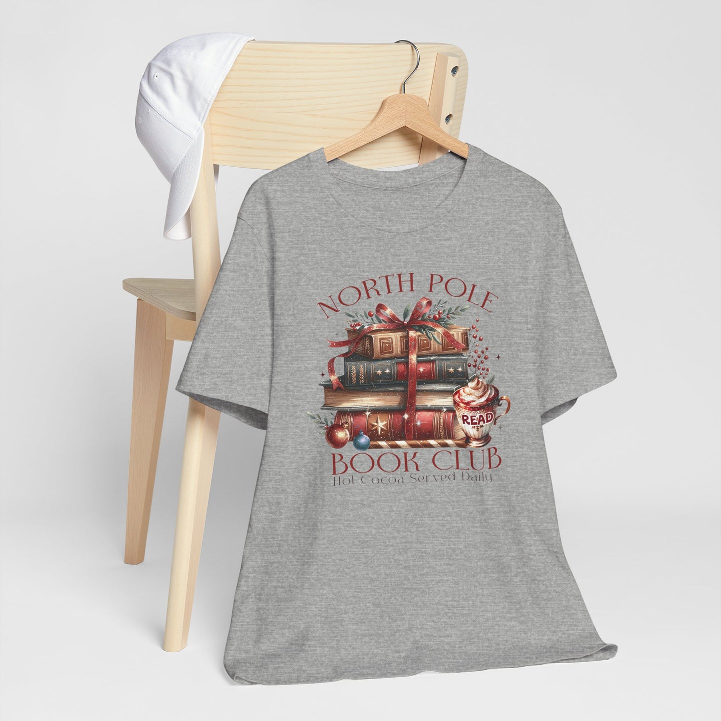 North Pole Book Club Unisex Jersey T-shirt - sizes S - 3X