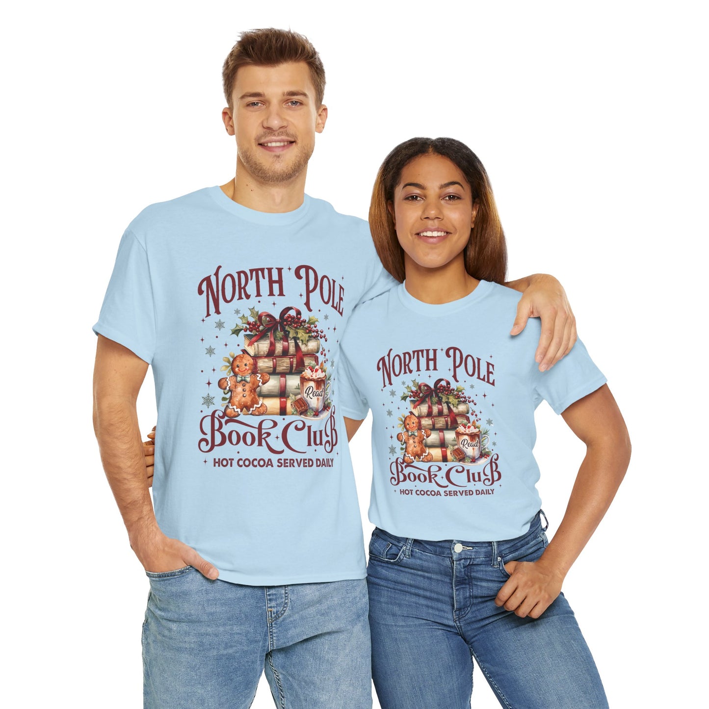 North Pole Book Club Unisex Heavy Cotton Tee - Sizes S - 5X