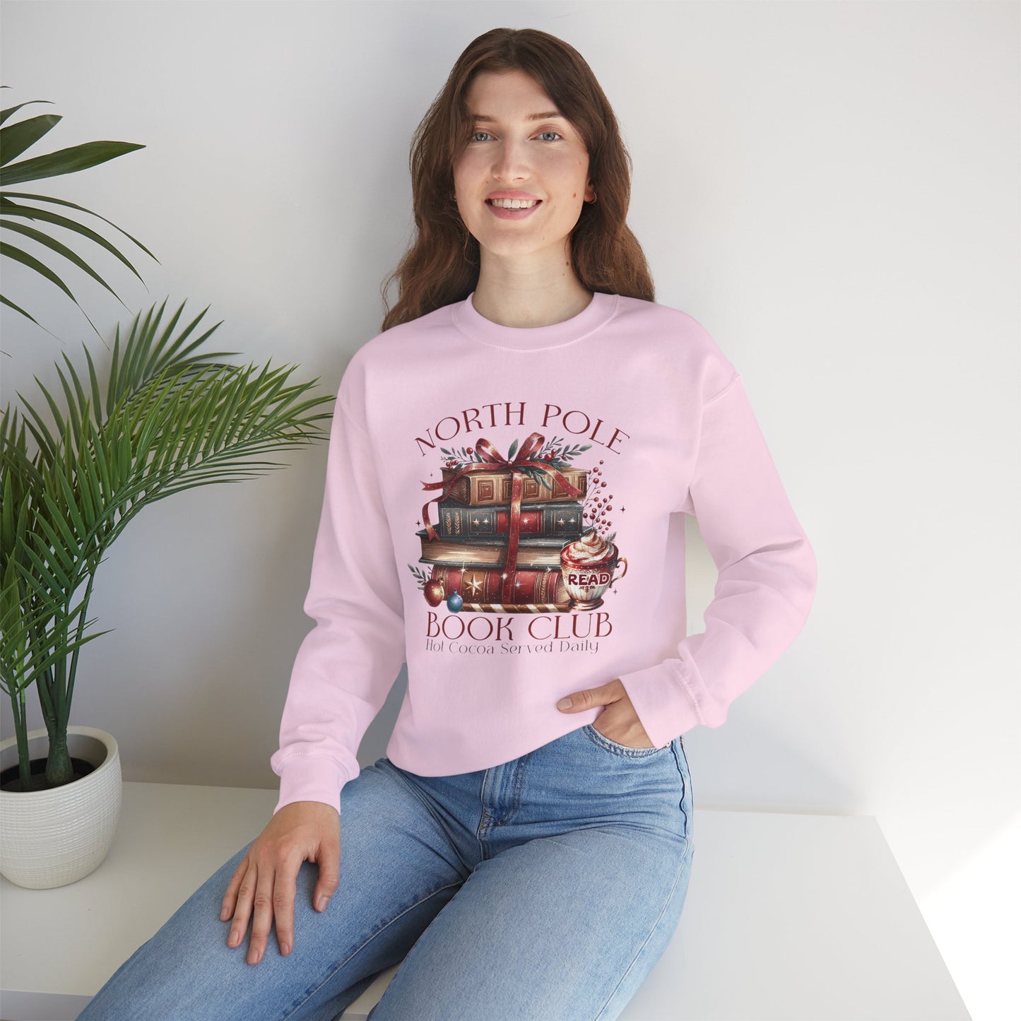 North Pole Book Club Unisex Heavy Blend™ Crewneck Sweatshirt - sizes S - 3X