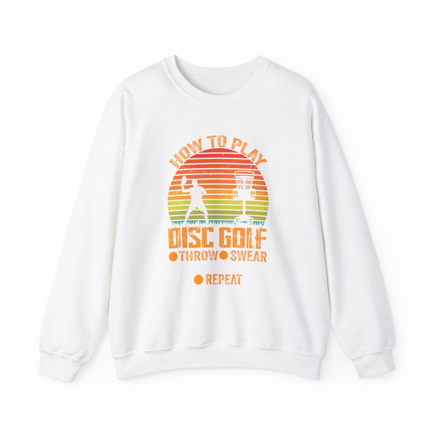 How to Disc Golf Unisex Heavy Blend™ Crewneck Sweatshirt - size S - 5X