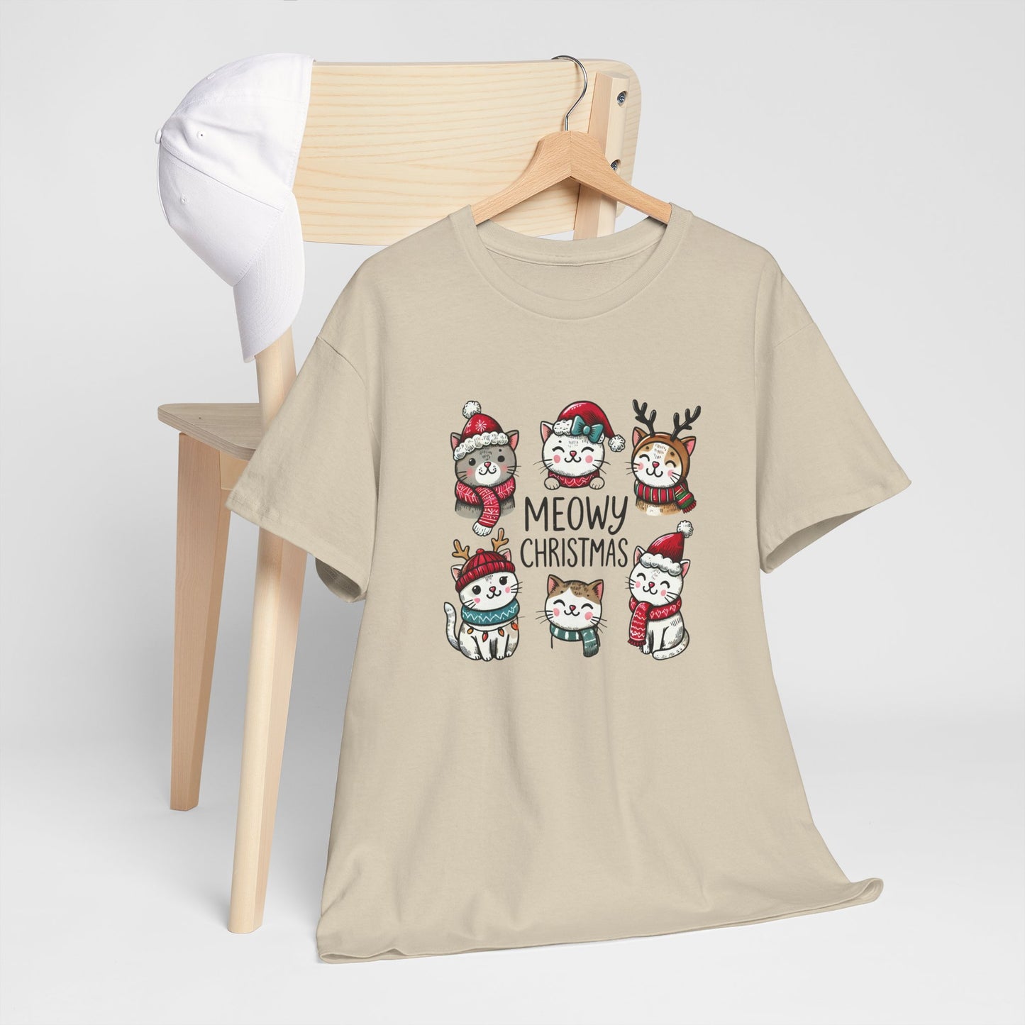 Meowy Christmas Unisex T-shirt - sizes S - 5X