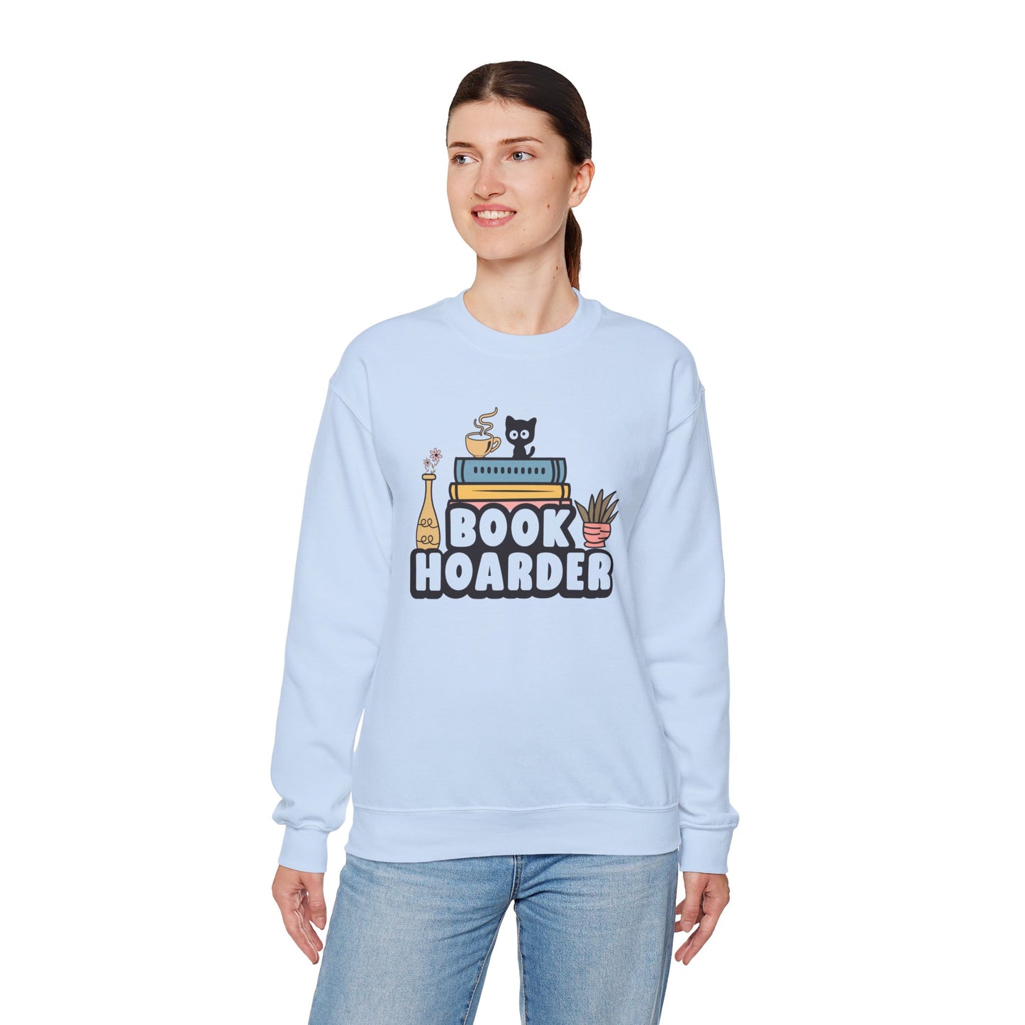 Book Hoarder Unisex Heavy Blend Sweatshirt - size S - 3X