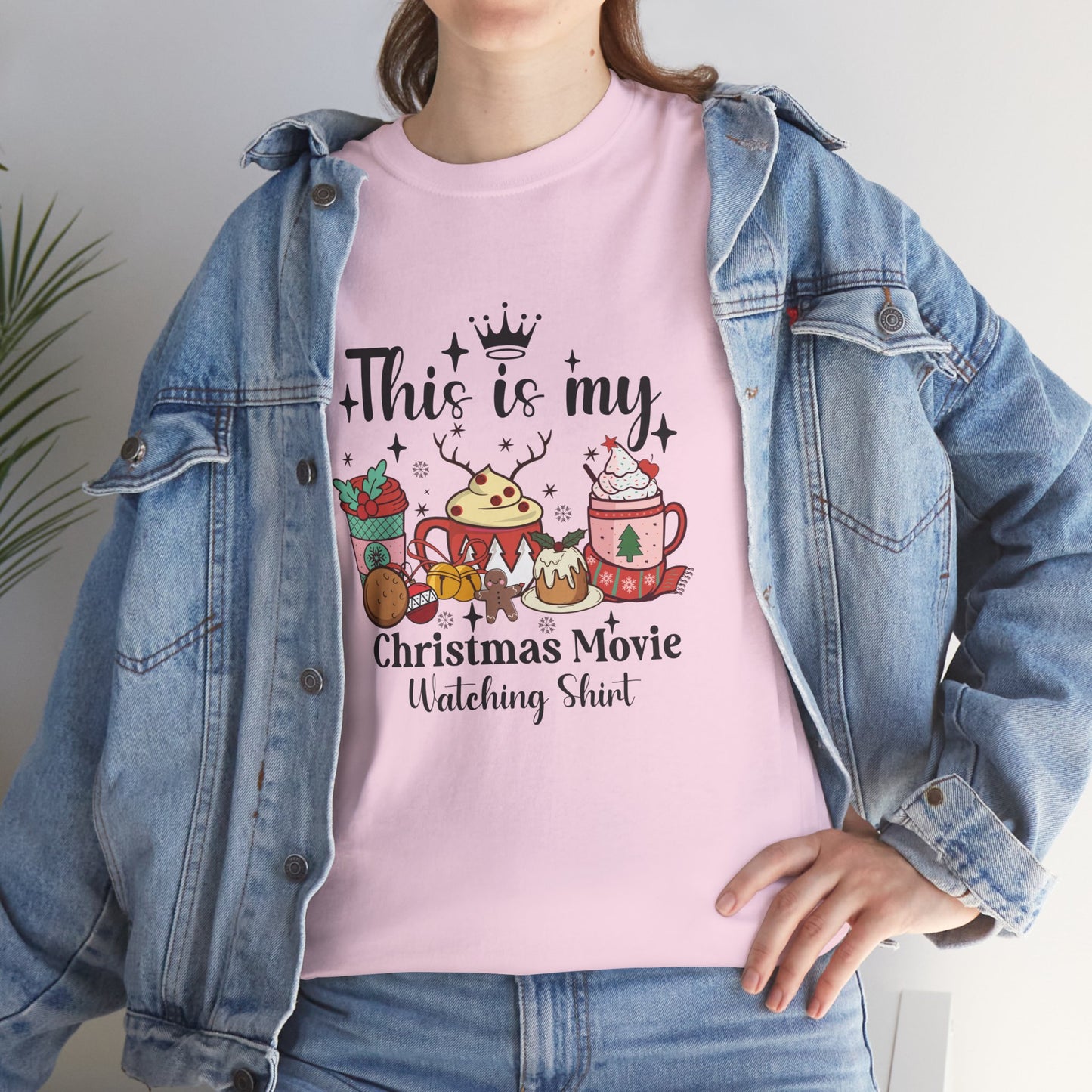 Christmas Movie Watching Unisex Heavy Cotton Tee - T-shirt