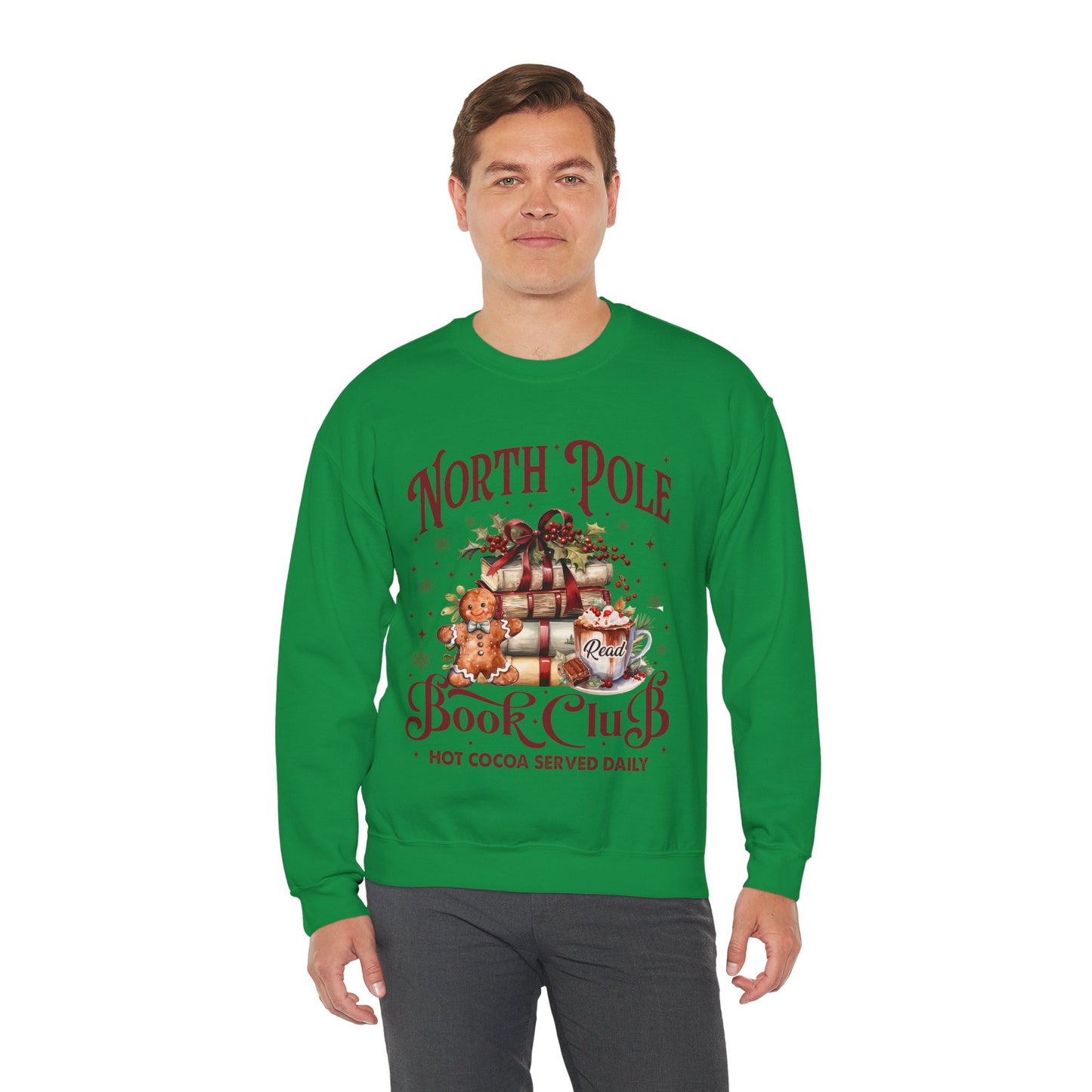 North Pole Book Club Unisex Heavy Blend™ Crewneck Sweatshirt - size S - 5X