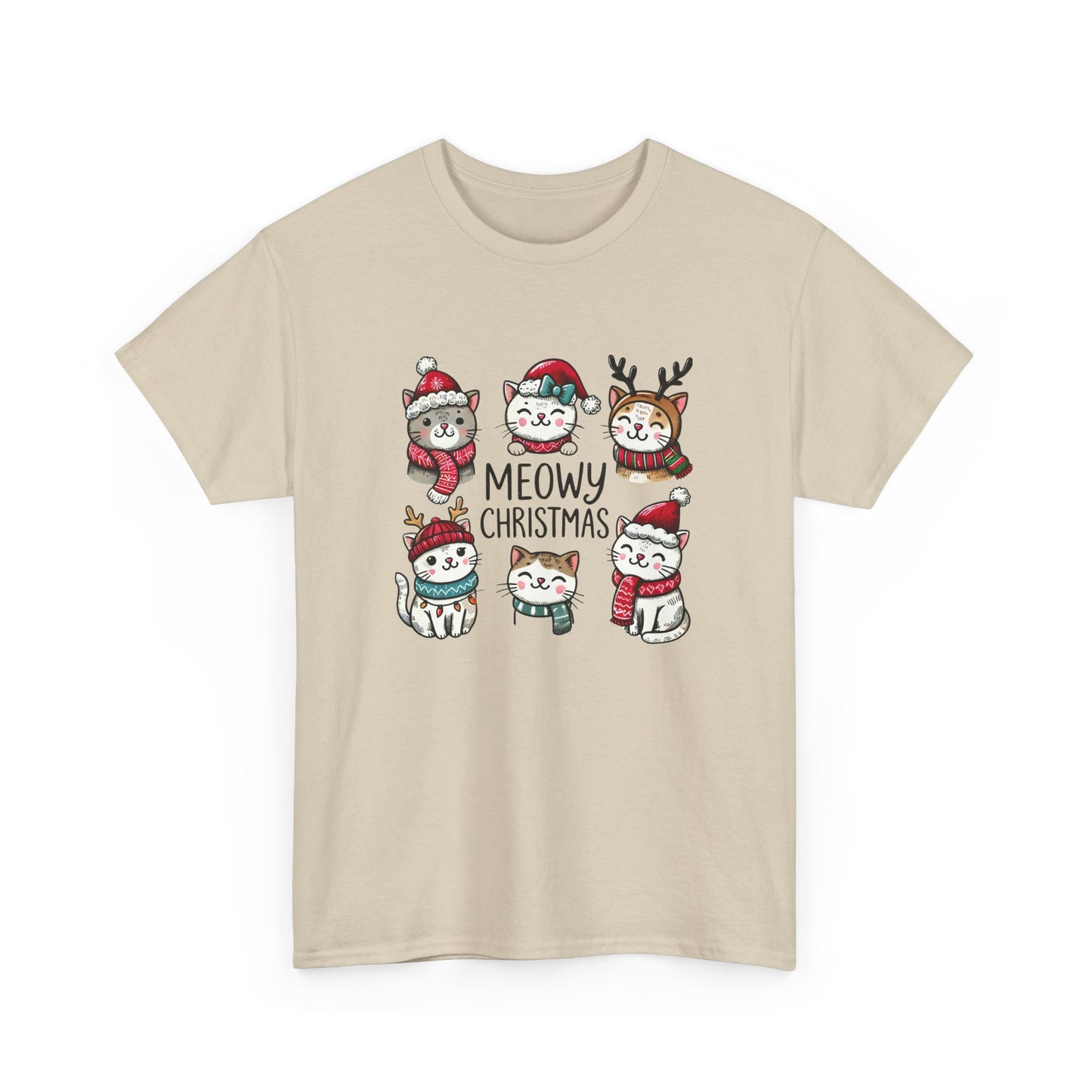 Meowy Christmas Unisex T-shirt - sizes S - 5X