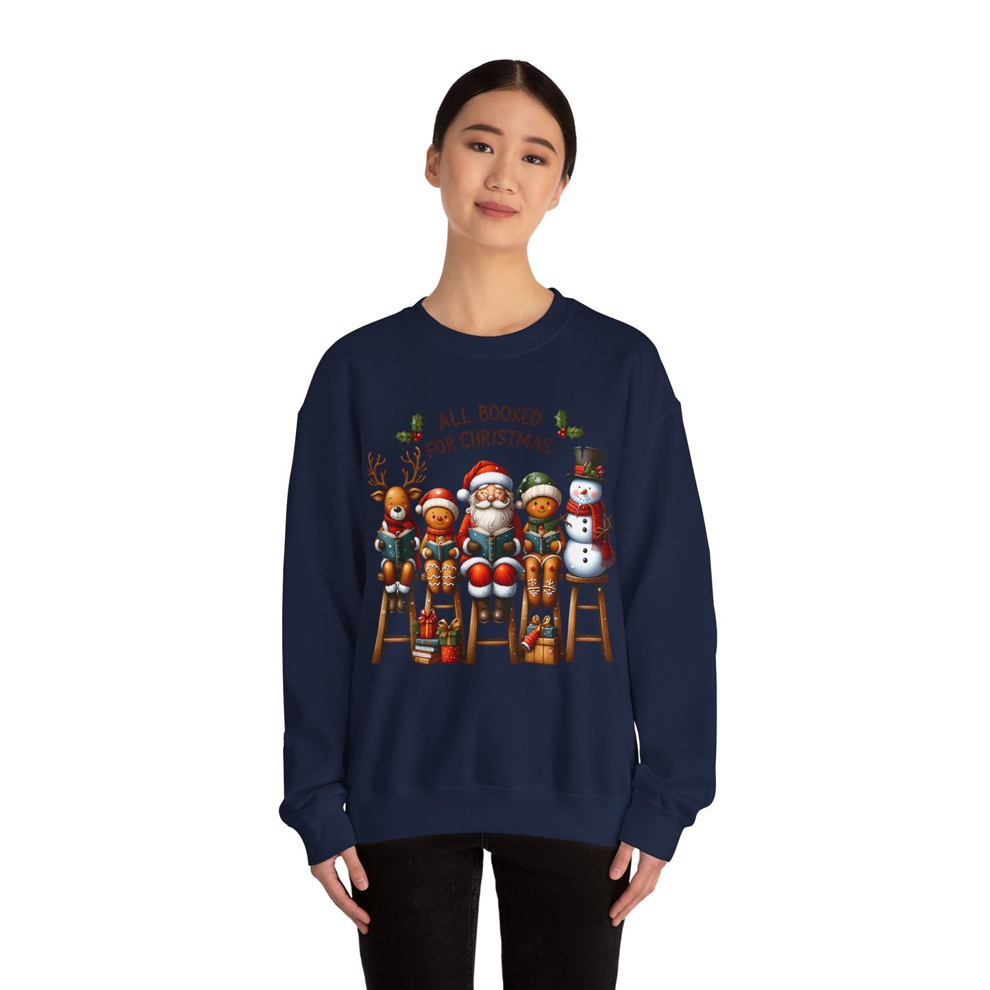 Christmas Characters Unisex Heavy Blend Crewneck Sweatshirt