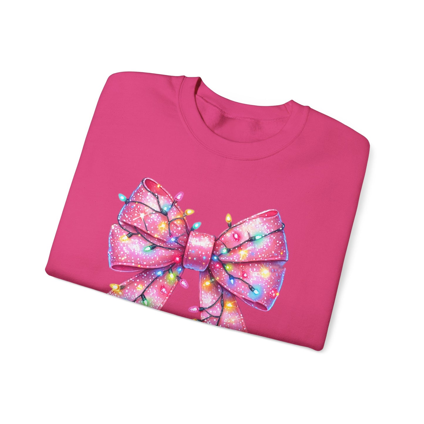 Big Pink Bow Unisex Heavy Blend™ Crewneck Sweatshirt - sizes S - 3X