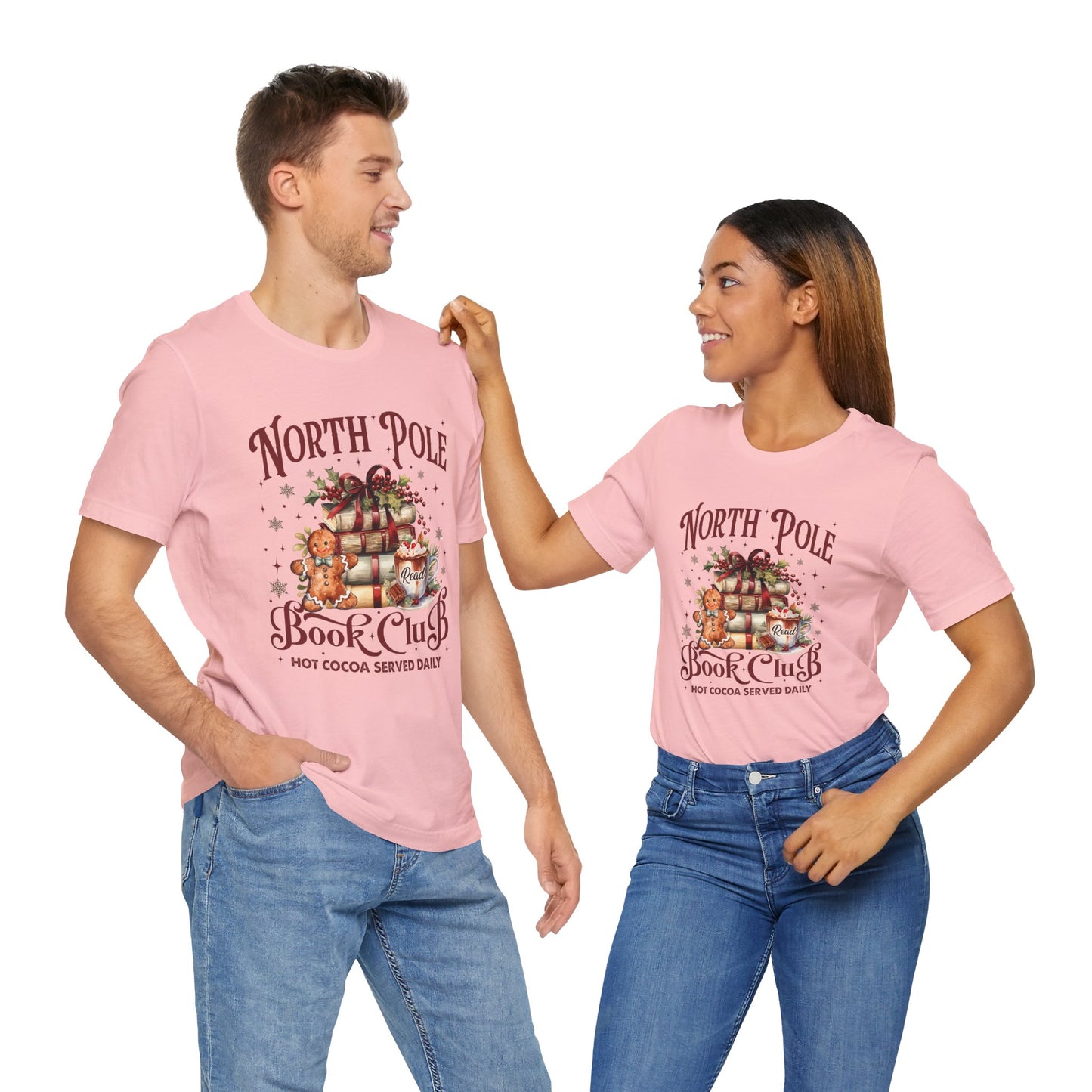 North Pole Book Club Unisex Jersey Short Sleeve Tee - sizes S - 3X