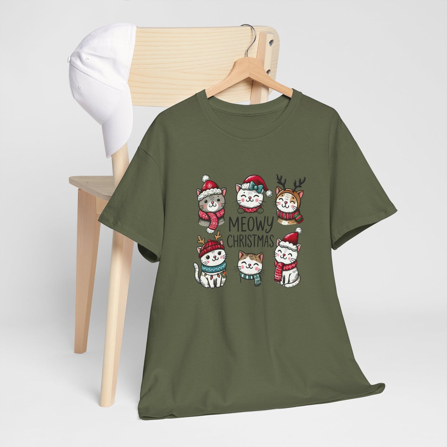 Meowy Christmas Unisex T-shirt - sizes S - 5X