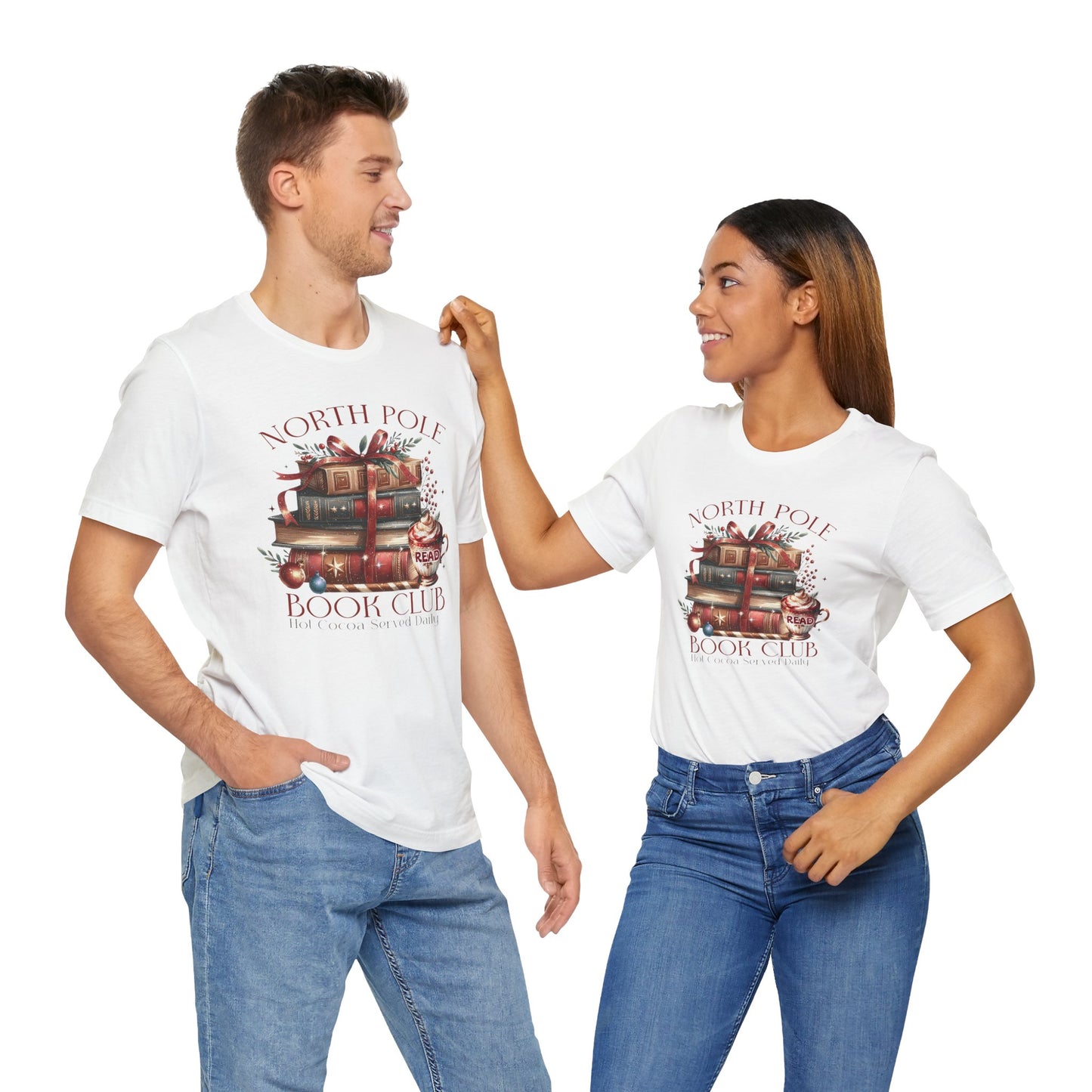 North Pole Book Club Unisex Jersey T-shirt - sizes S - 3X