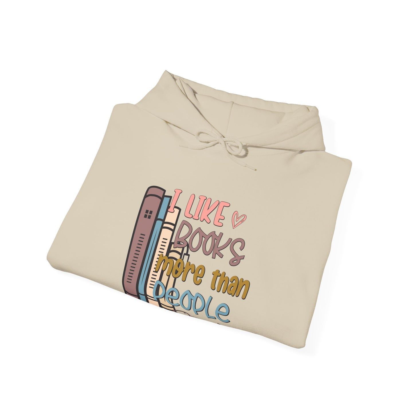 I like books more than people Unisex Heavy Blend™ Hooded Sweatshirt - sizes S - 3X