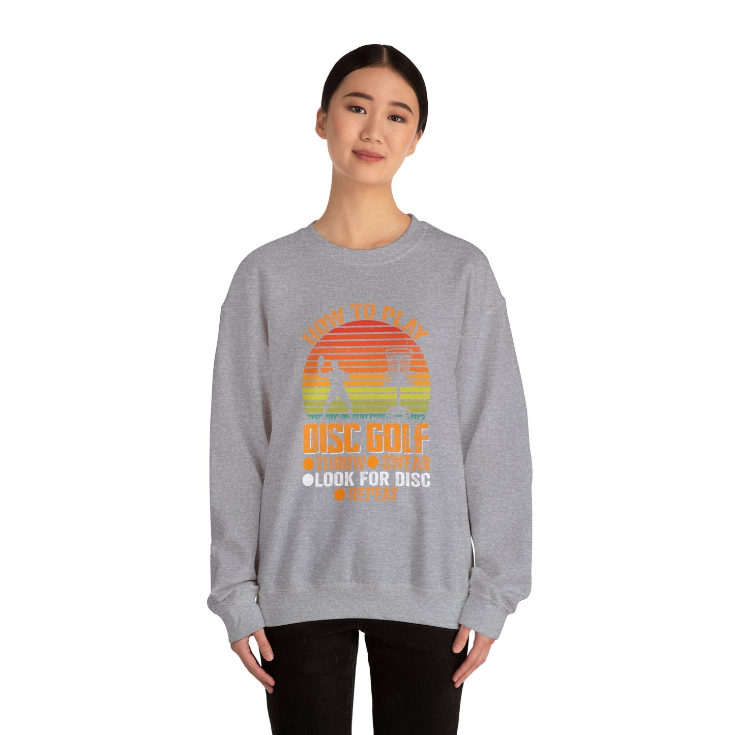 How to Disc Golf Unisex Heavy Blend™ Crewneck Sweatshirt - size S - 5X