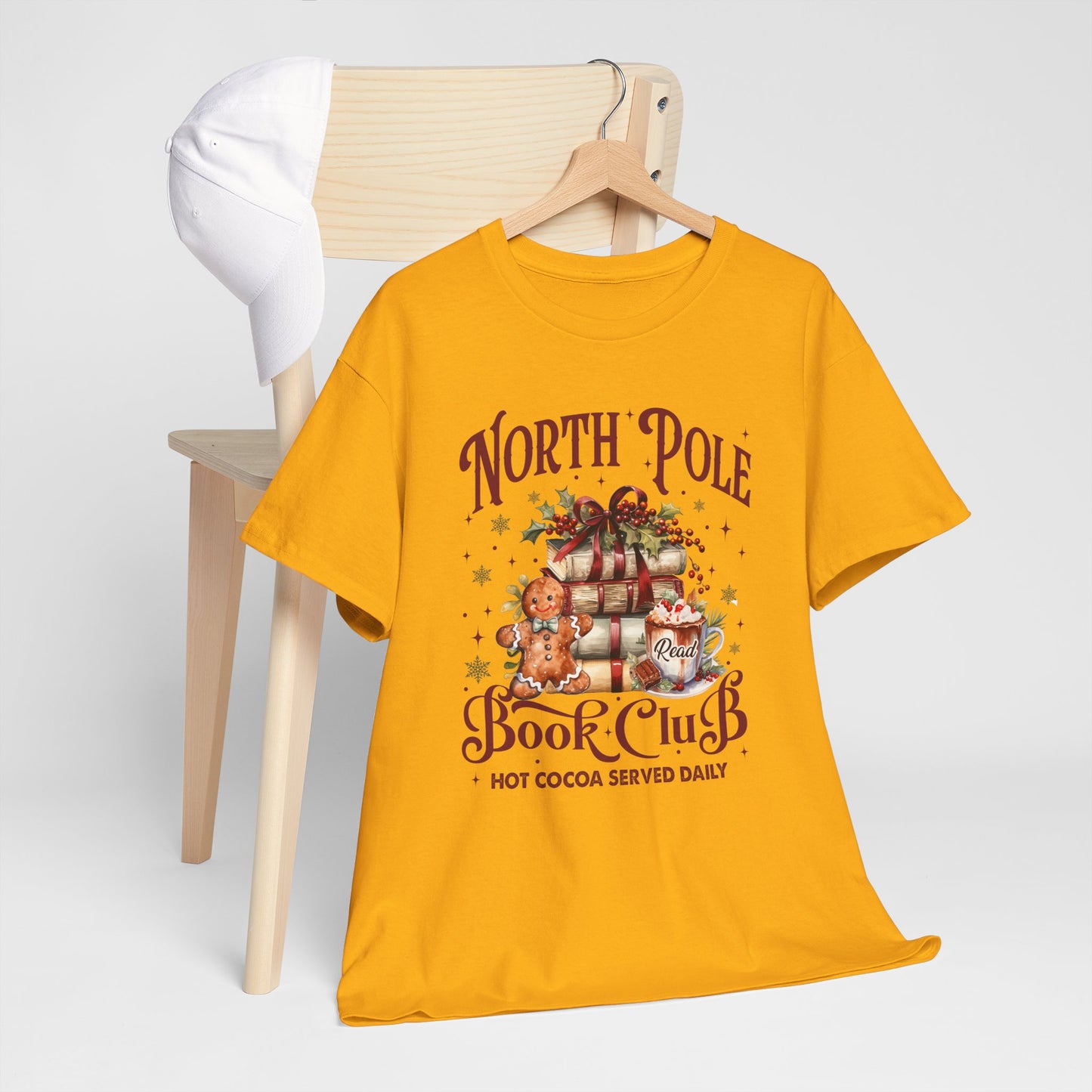 North Pole Book Club Unisex Heavy Cotton Tee - Sizes S - 5X