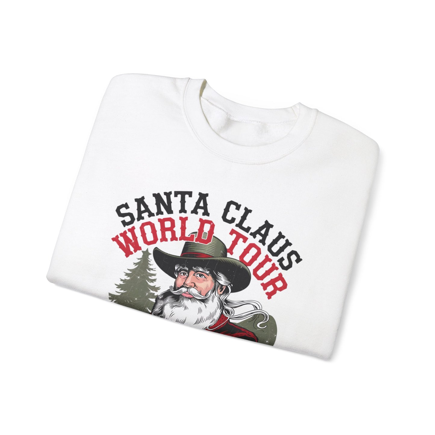 Santa Claus World Tour - Unisex Heavy Blend™ Crewneck Sweatshirt - sizes S - 5X - Rocking around the Christmas Tree