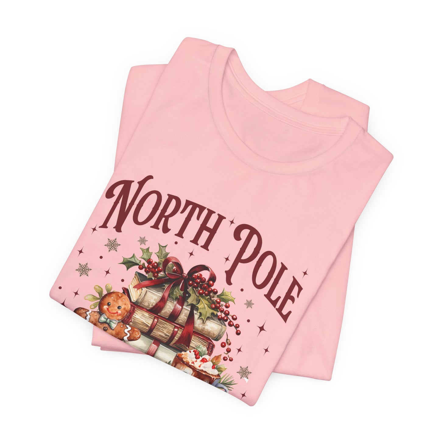 North Pole Book Club Unisex Jersey Short Sleeve Tee - sizes S - 3X