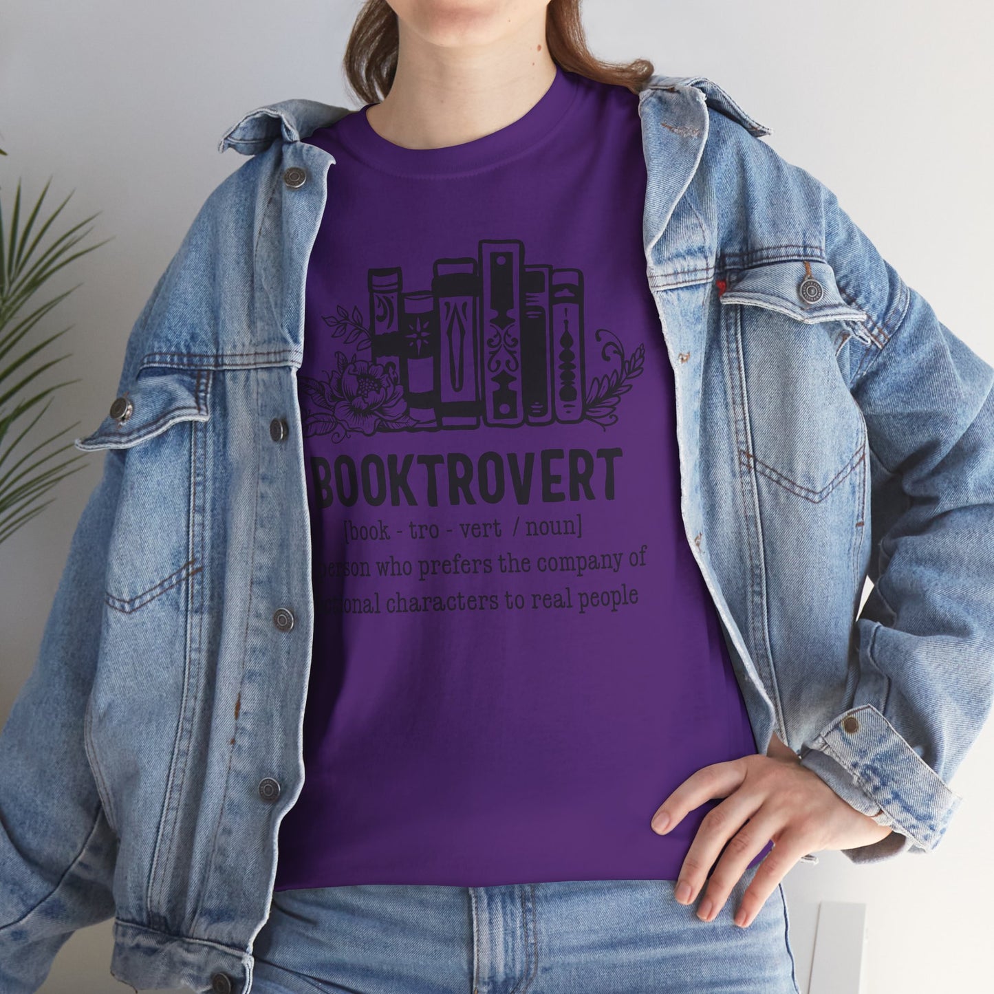 Booktrovert Definition Unisex Heavy Cotton Tee