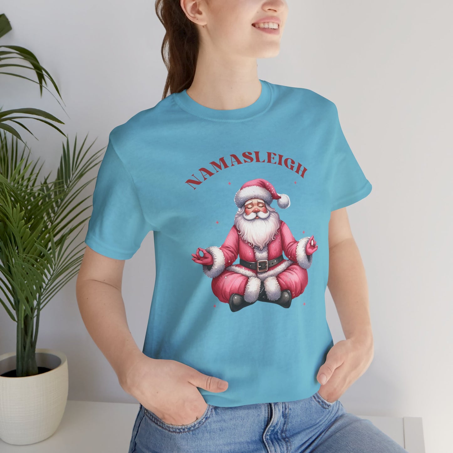 Namasleigh Santa  Unisex Jersey Short Sleeve Tee - size S - 3X