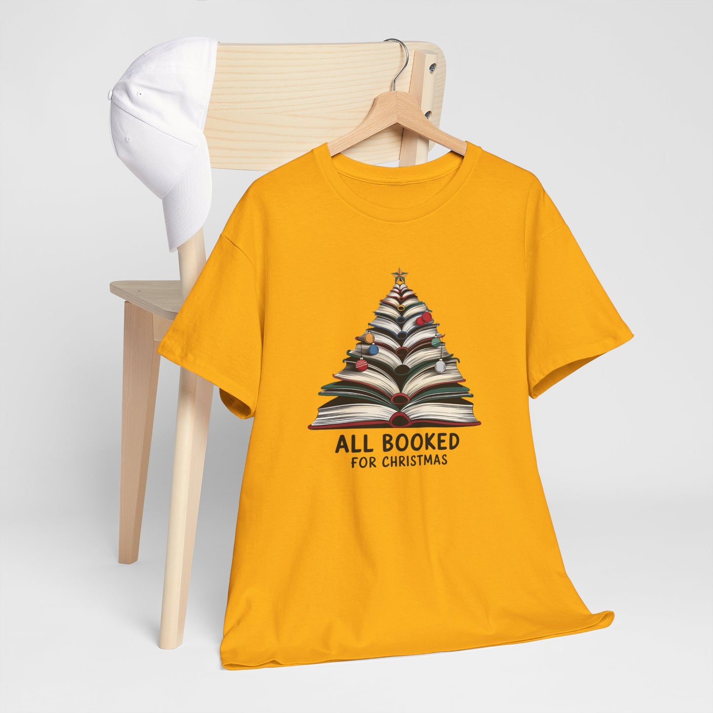 All Booked for Christmas Unisex Heavy Cotton T-shirt - sizes S - 5X