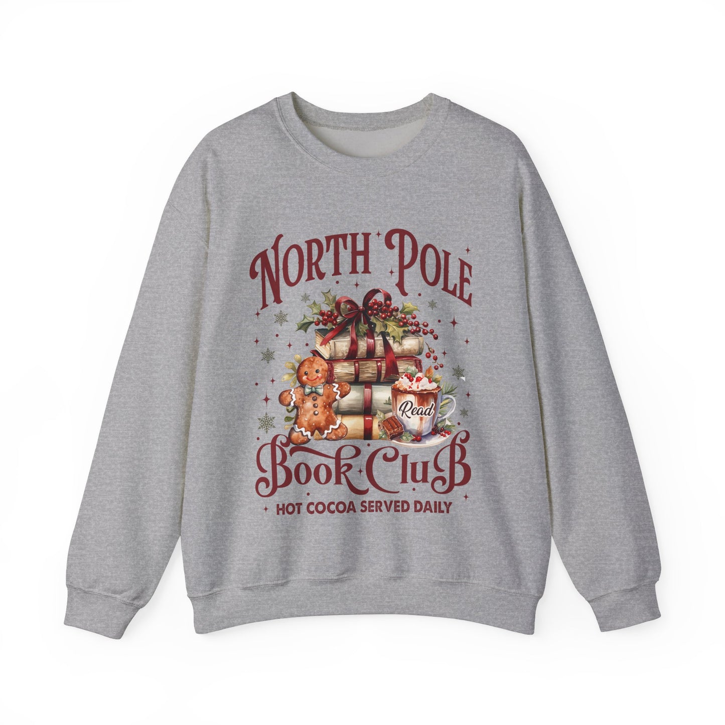 North Pole Book Club Unisex Heavy Blend™ Crewneck Sweatshirt - size S - 5X