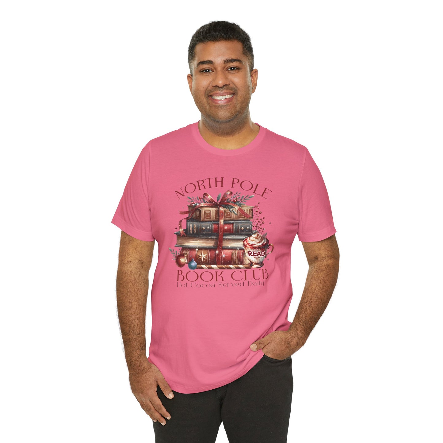 North Pole Book Club Unisex Jersey T-shirt - sizes S - 3X