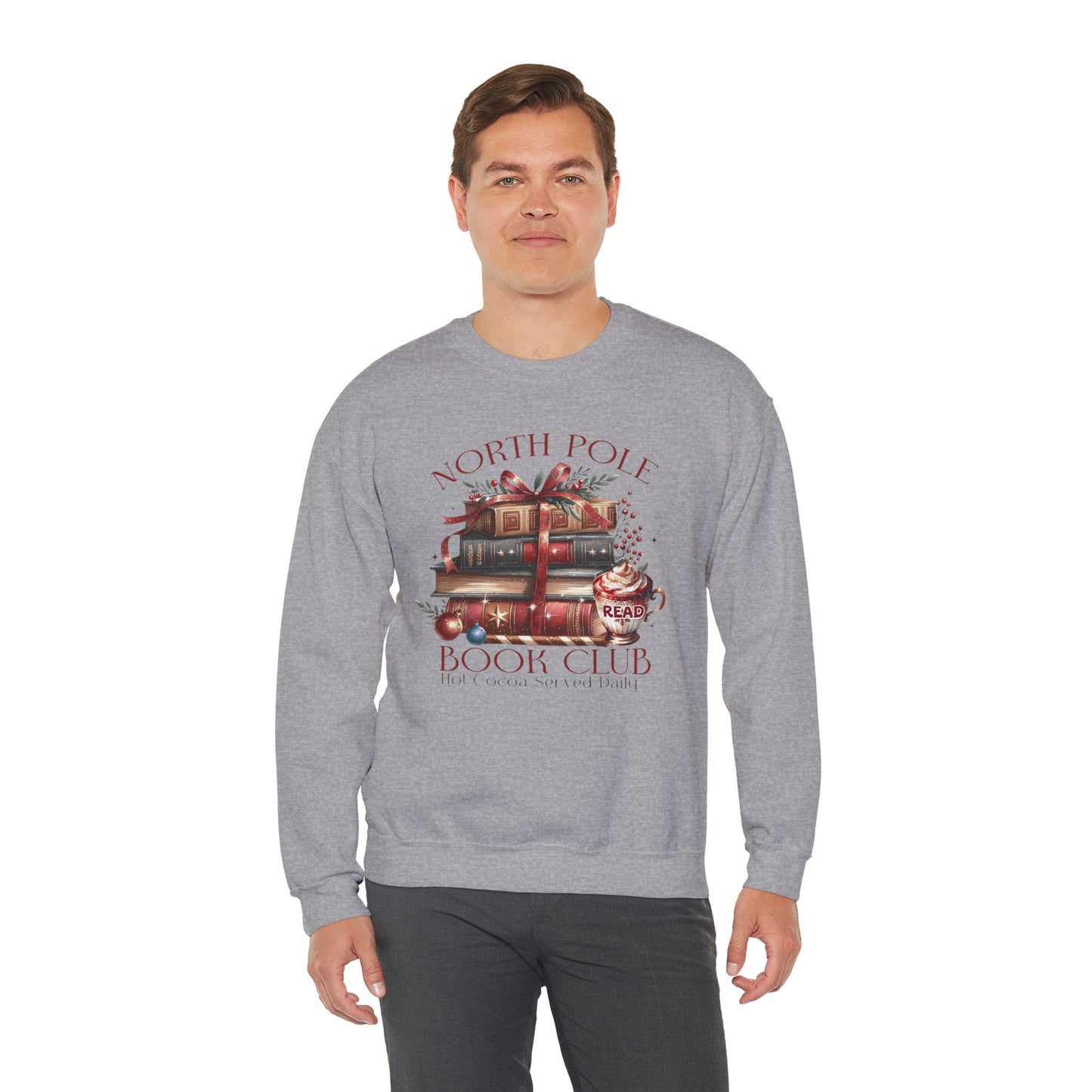 North Pole Book Club Unisex Heavy Blend™ Crewneck Sweatshirt - sizes S - 3X