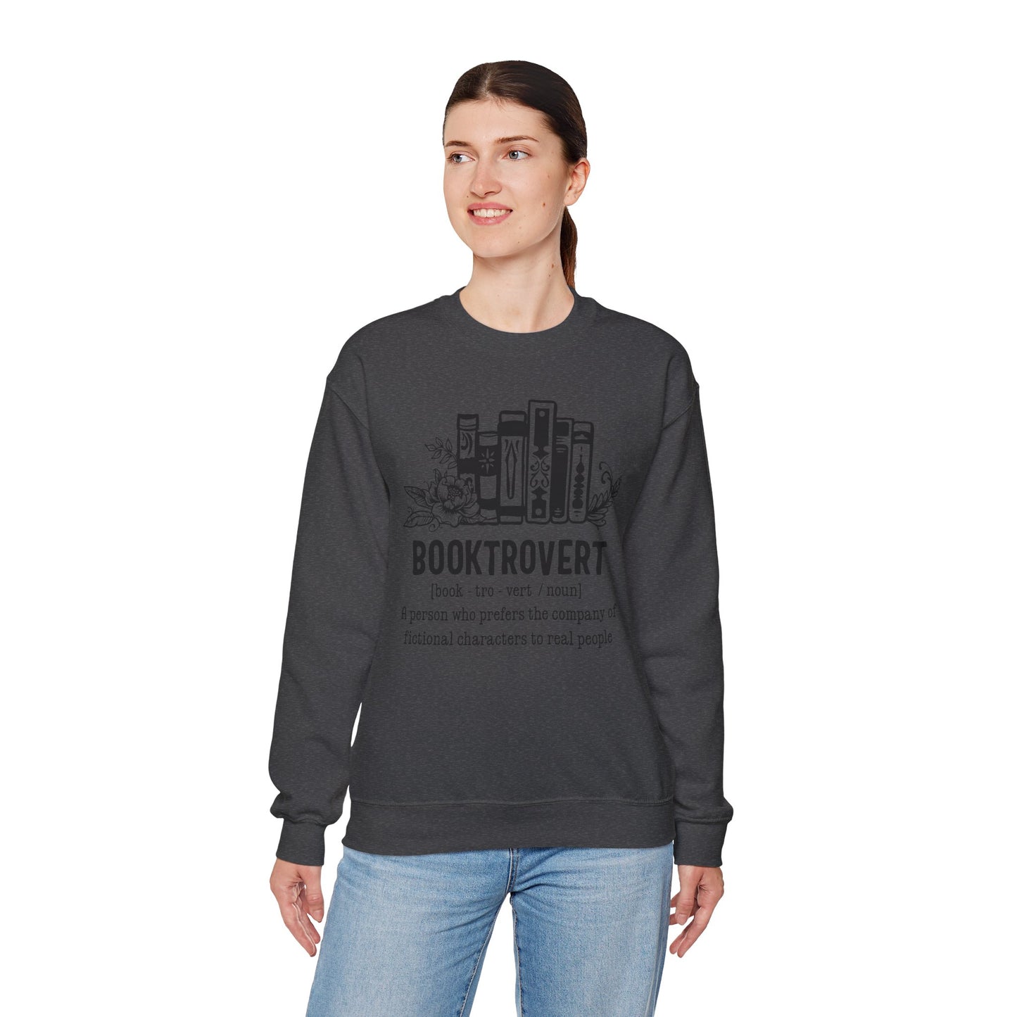 Booktrovert Unisex Heavy Blend Crewneck Sweatshirt