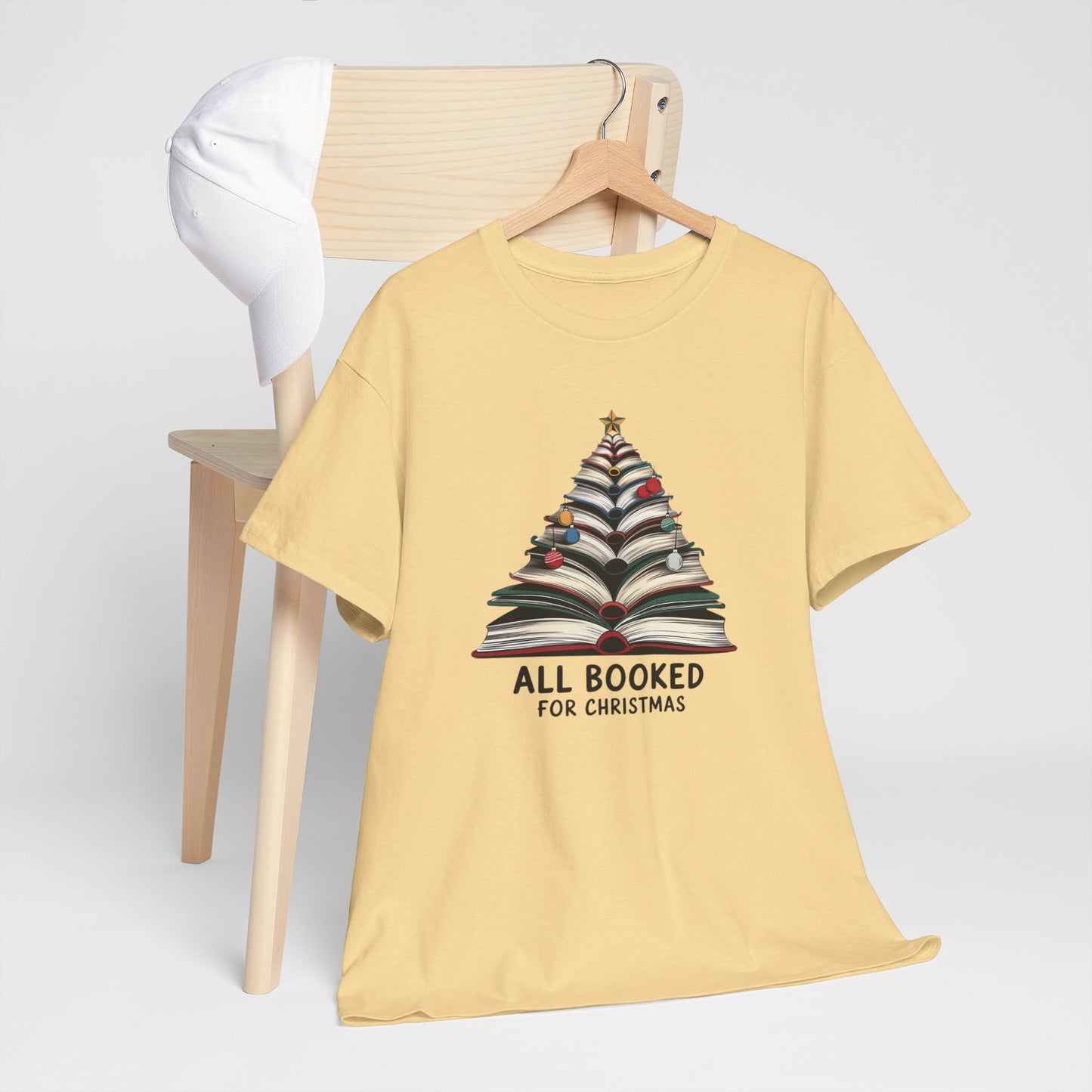 All Booked for Christmas Unisex Heavy Cotton T-shirt - sizes S - 5X