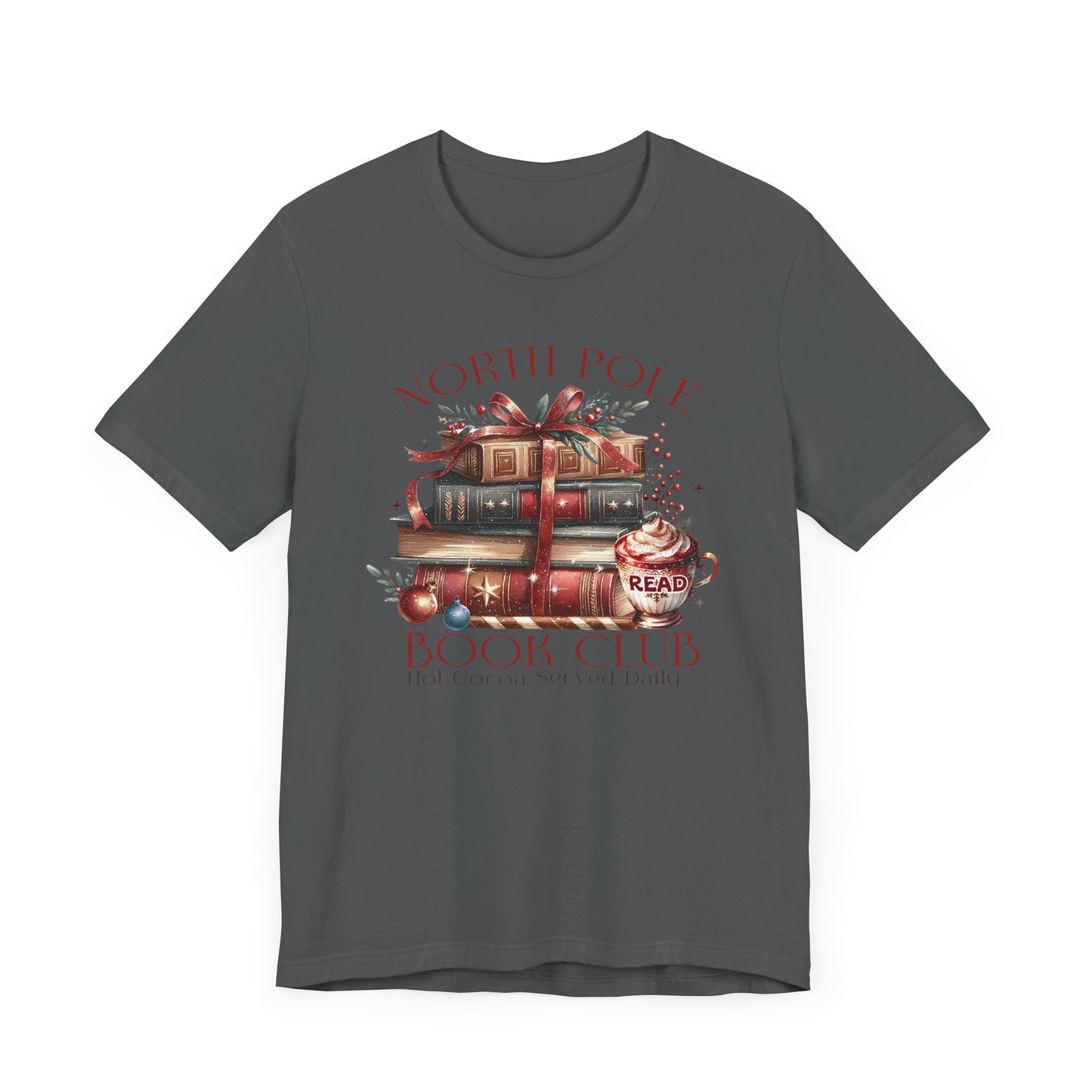 North Pole Book Club Unisex Jersey T-shirt - sizes S - 3X