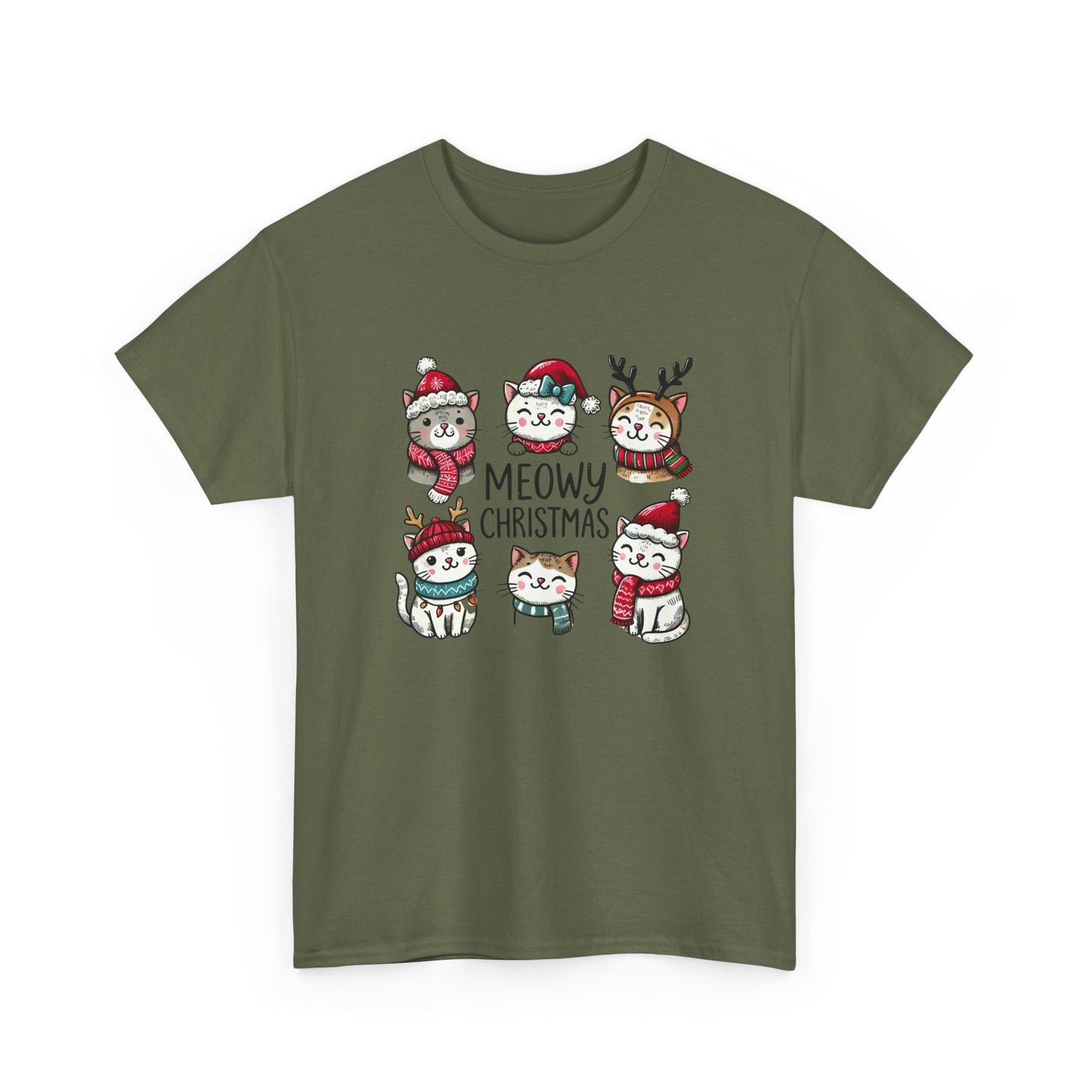 Meowy Christmas Unisex T-shirt - sizes S - 5X