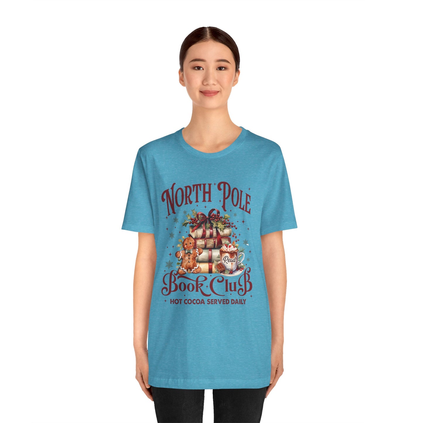 North Pole Book Club Unisex Jersey Short Sleeve Tee - sizes S - 3X