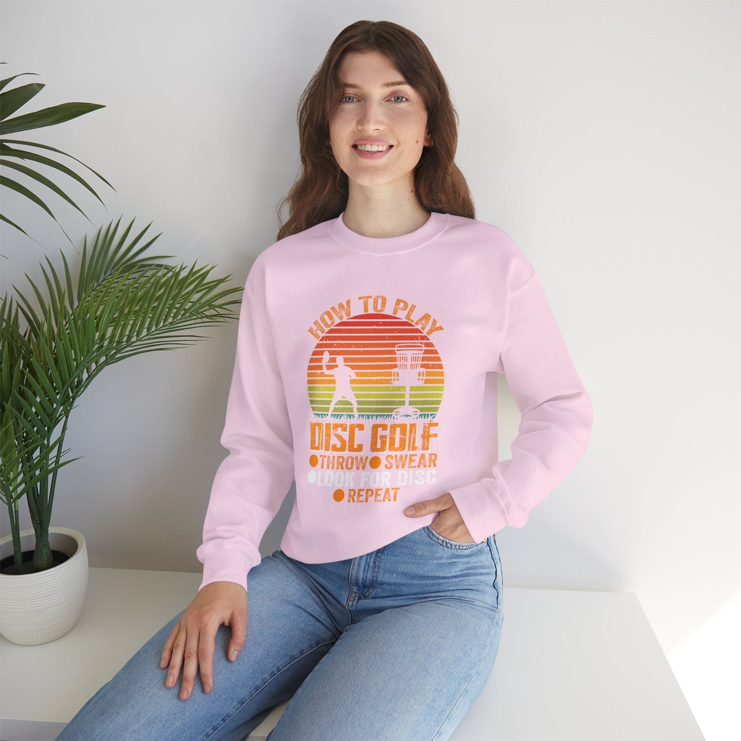 How to Disc Golf Unisex Heavy Blend™ Crewneck Sweatshirt - size S - 5X