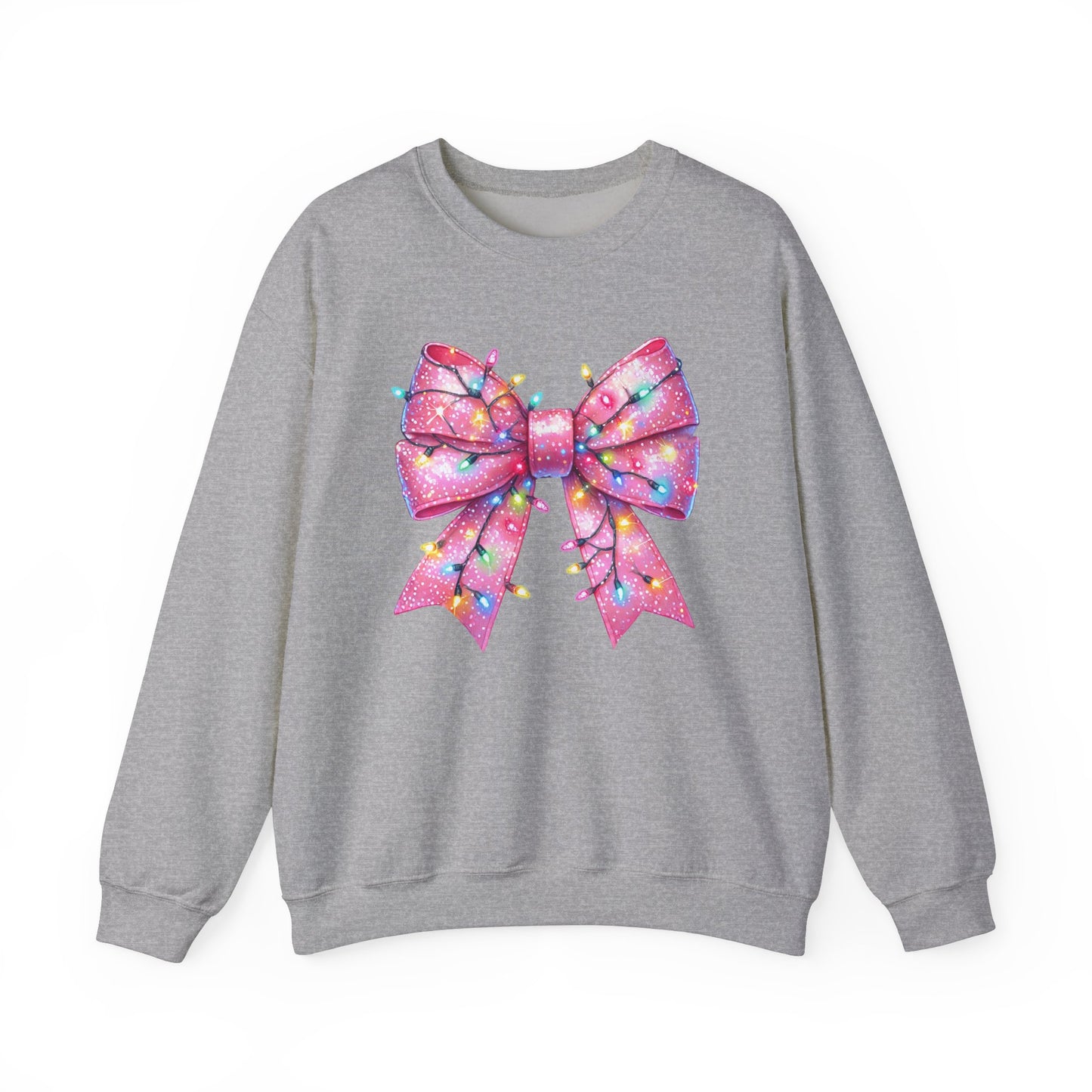 Big Pink Bow Unisex Heavy Blend™ Crewneck Sweatshirt - sizes S - 3X