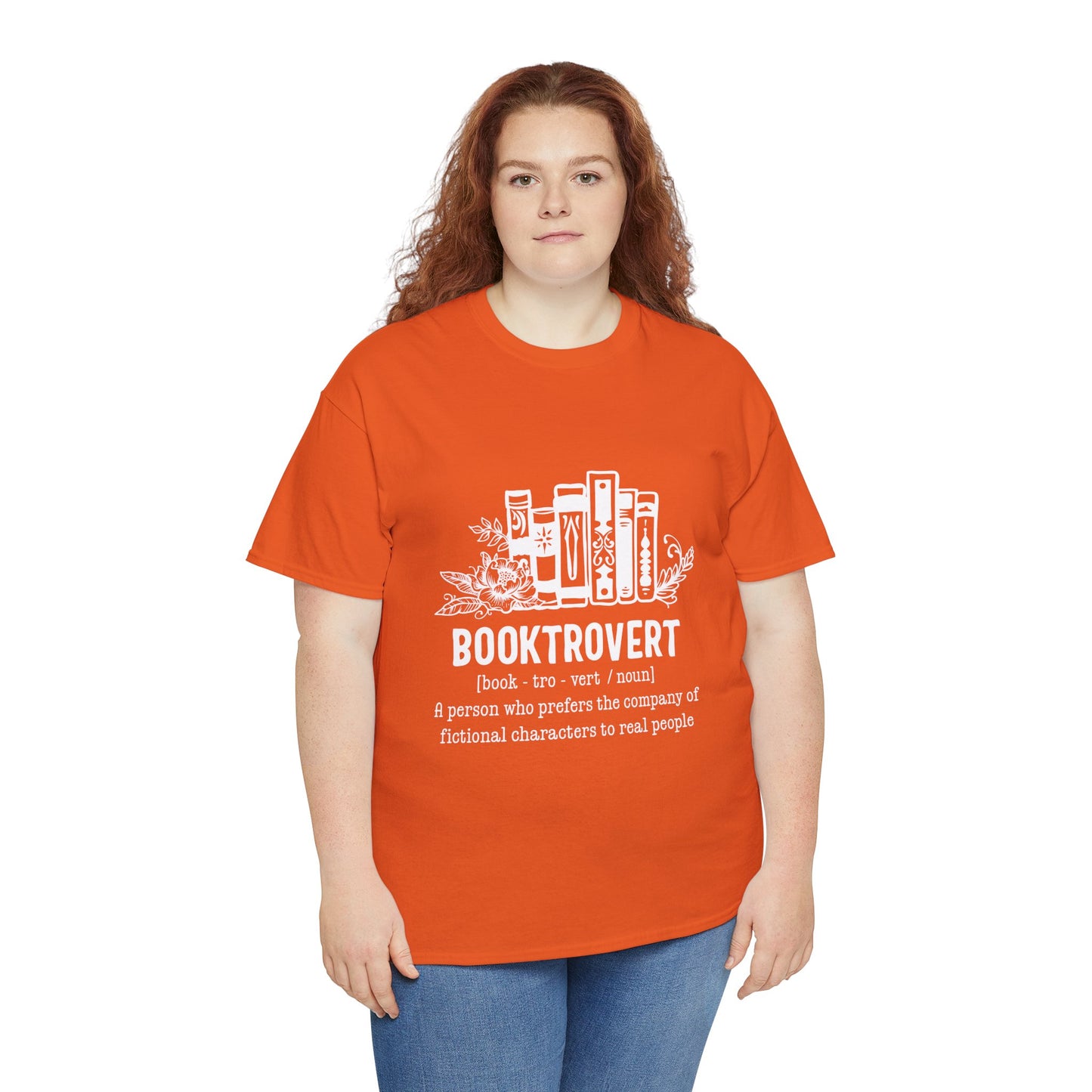 Booktrovert Definition Unisex Heavy Cotton Tee