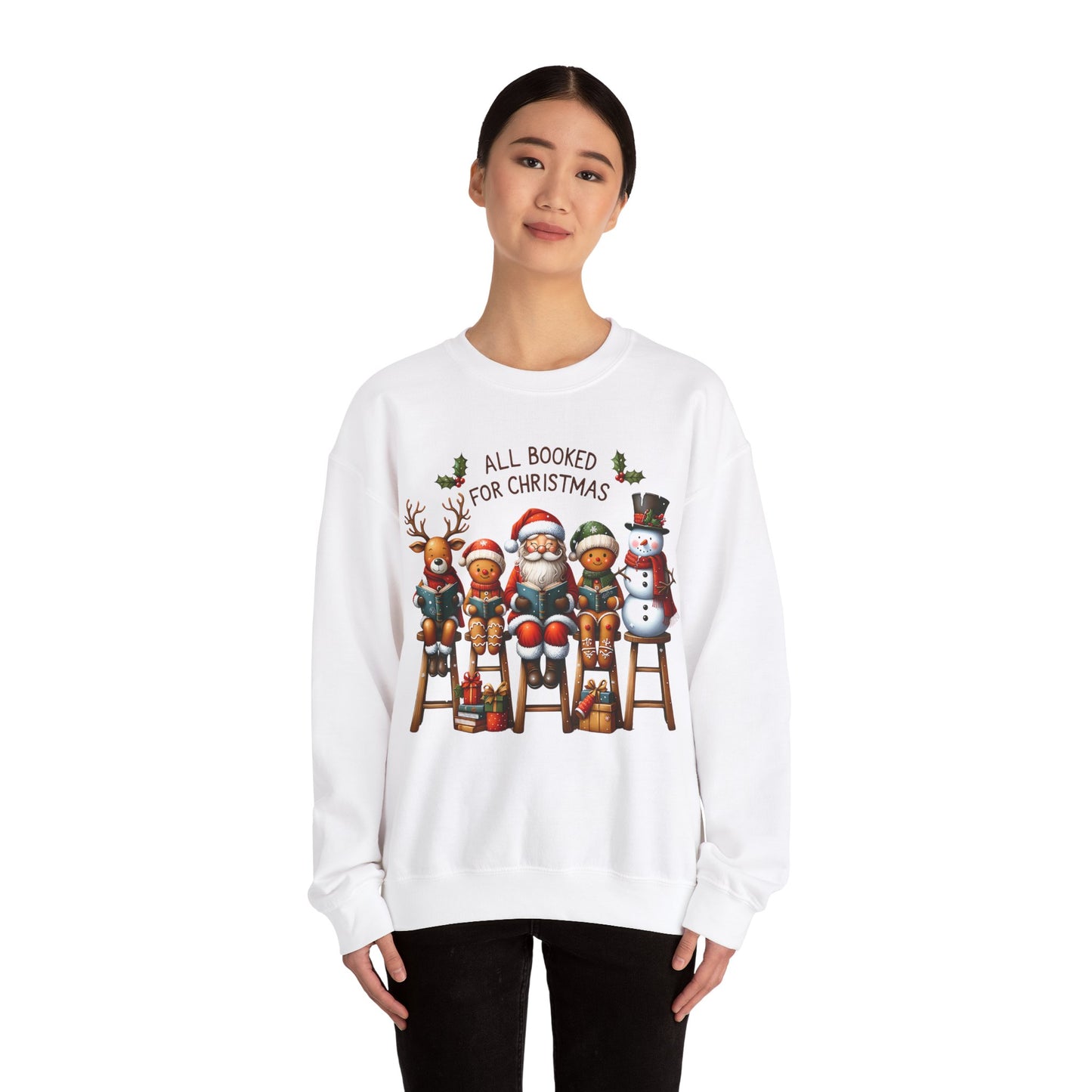 Christmas Characters Unisex Heavy Blend Crewneck Sweatshirt