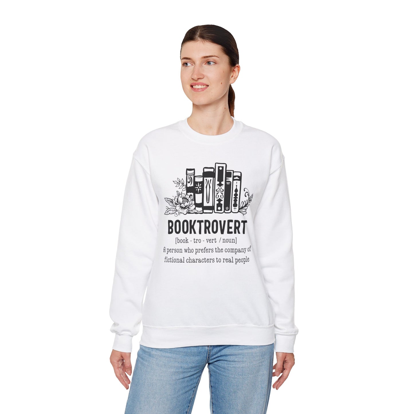 Booktrovert Unisex Heavy Blend Crewneck Sweatshirt