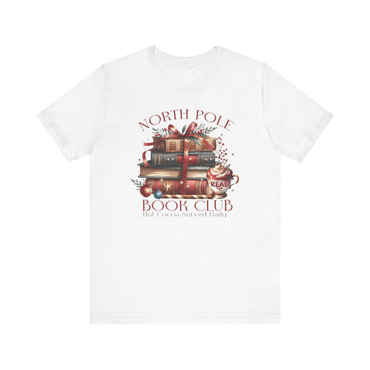 North Pole Book Club Unisex Jersey T-shirt - sizes S - 3X