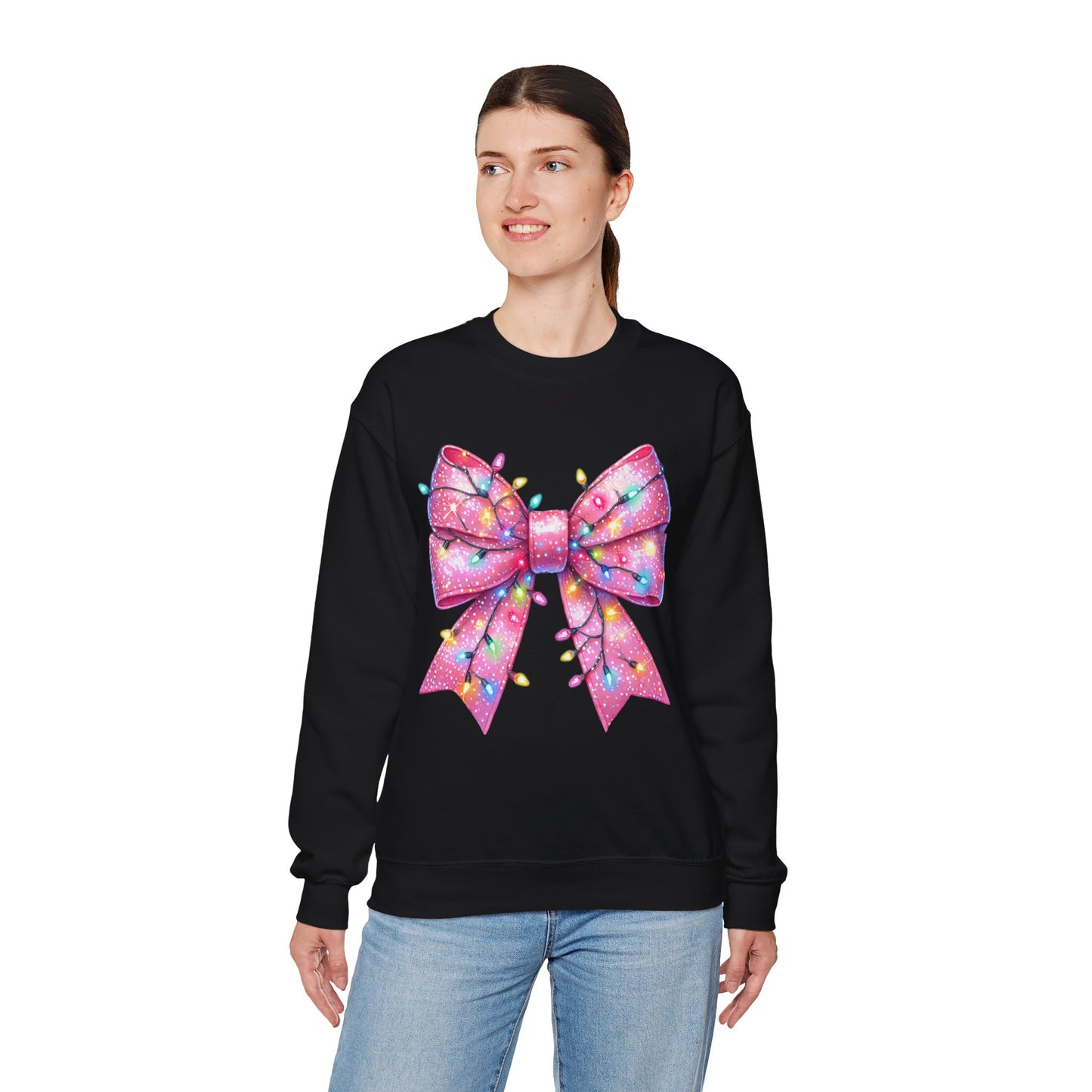 Christmas Bow Unisex Heavy Blend Crewneck Sweatshirt - sizes S - 5X