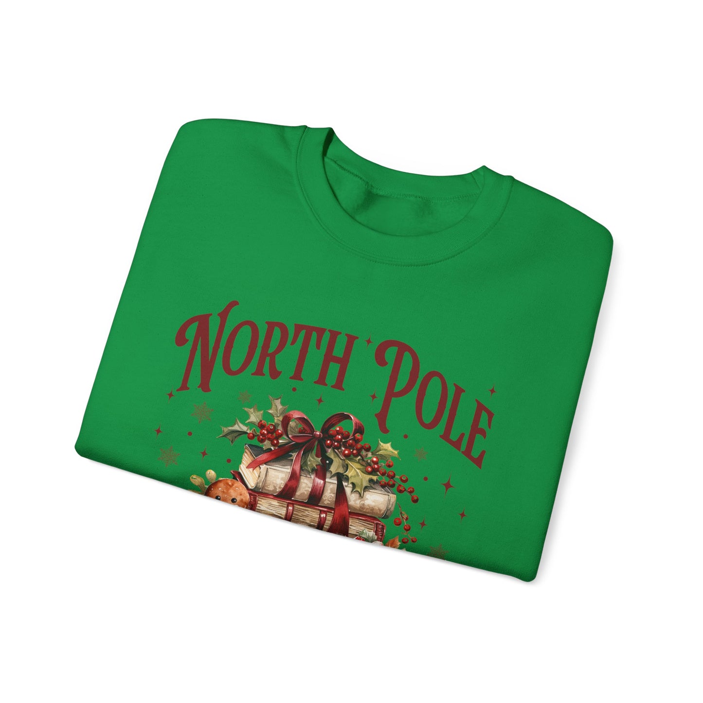 North Pole Book Club Unisex Heavy Blend™ Crewneck Sweatshirt - size S - 5X