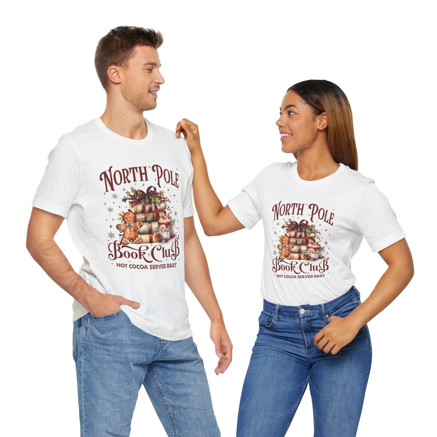 North Pole Book Club Unisex Jersey Short Sleeve Tee - sizes S - 3X