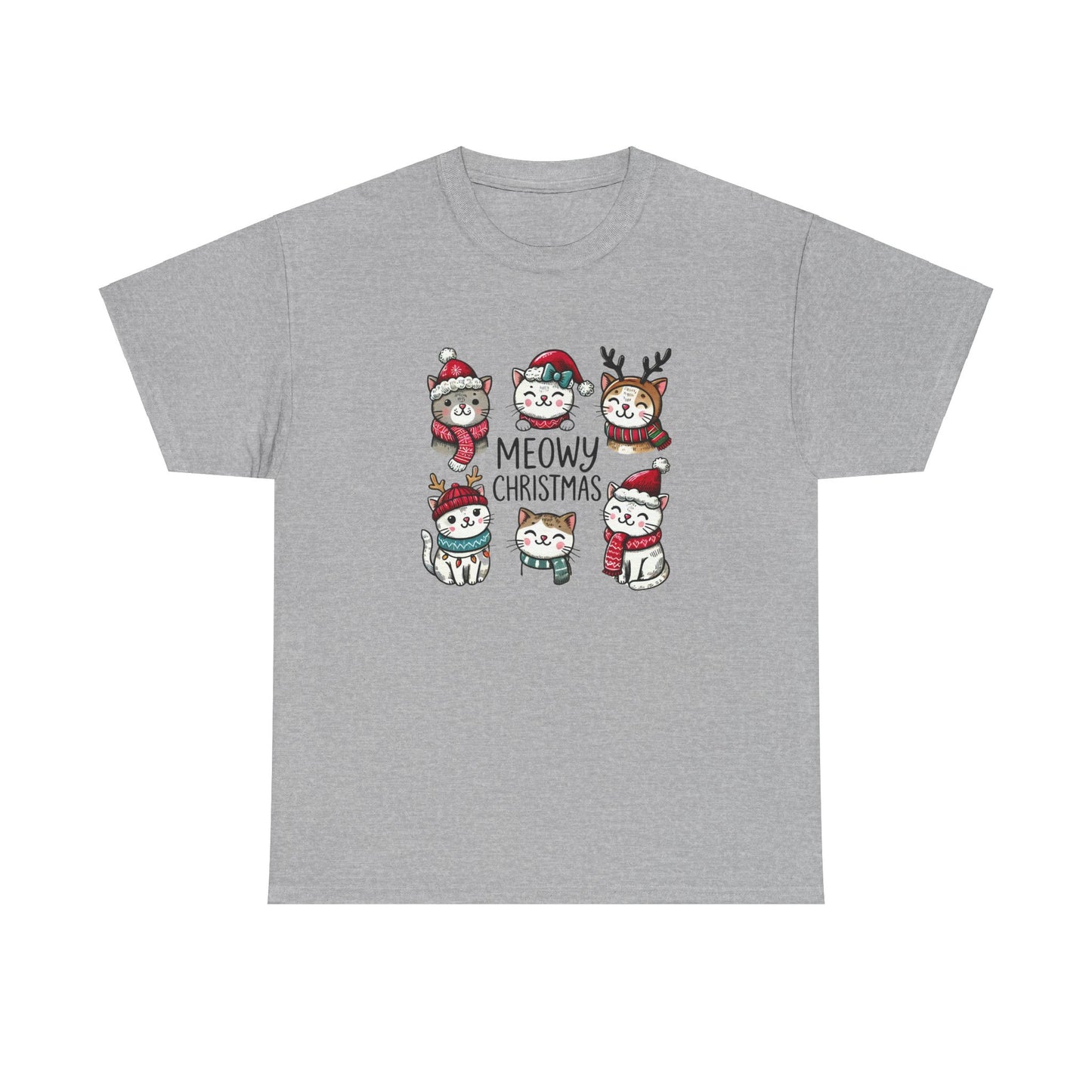 Meowy Christmas Unisex T-shirt - sizes S - 5X