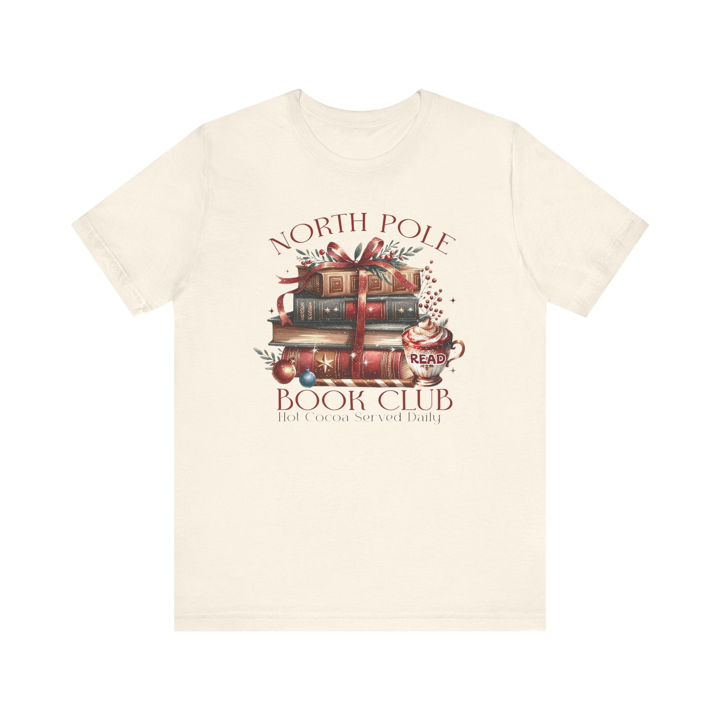 North Pole Book Club Unisex Jersey T-shirt - sizes S - 3X