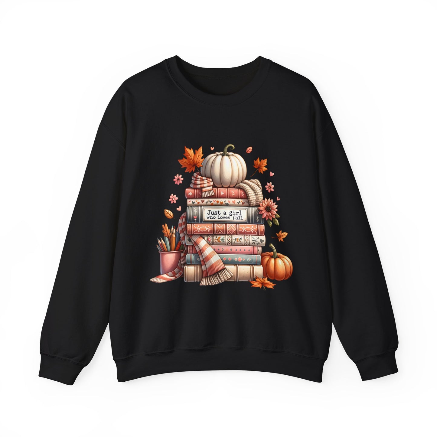 Just A Girl Who Loves Fall Unisex Heavy Blend™ Crewneck Sweatshirt