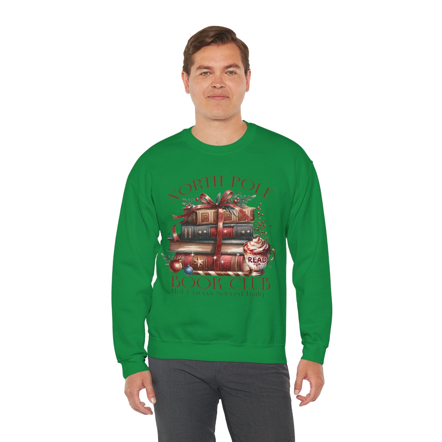 North Pole Book Club Unisex Heavy Blend Crewneck Sweatshirt - S - 5X